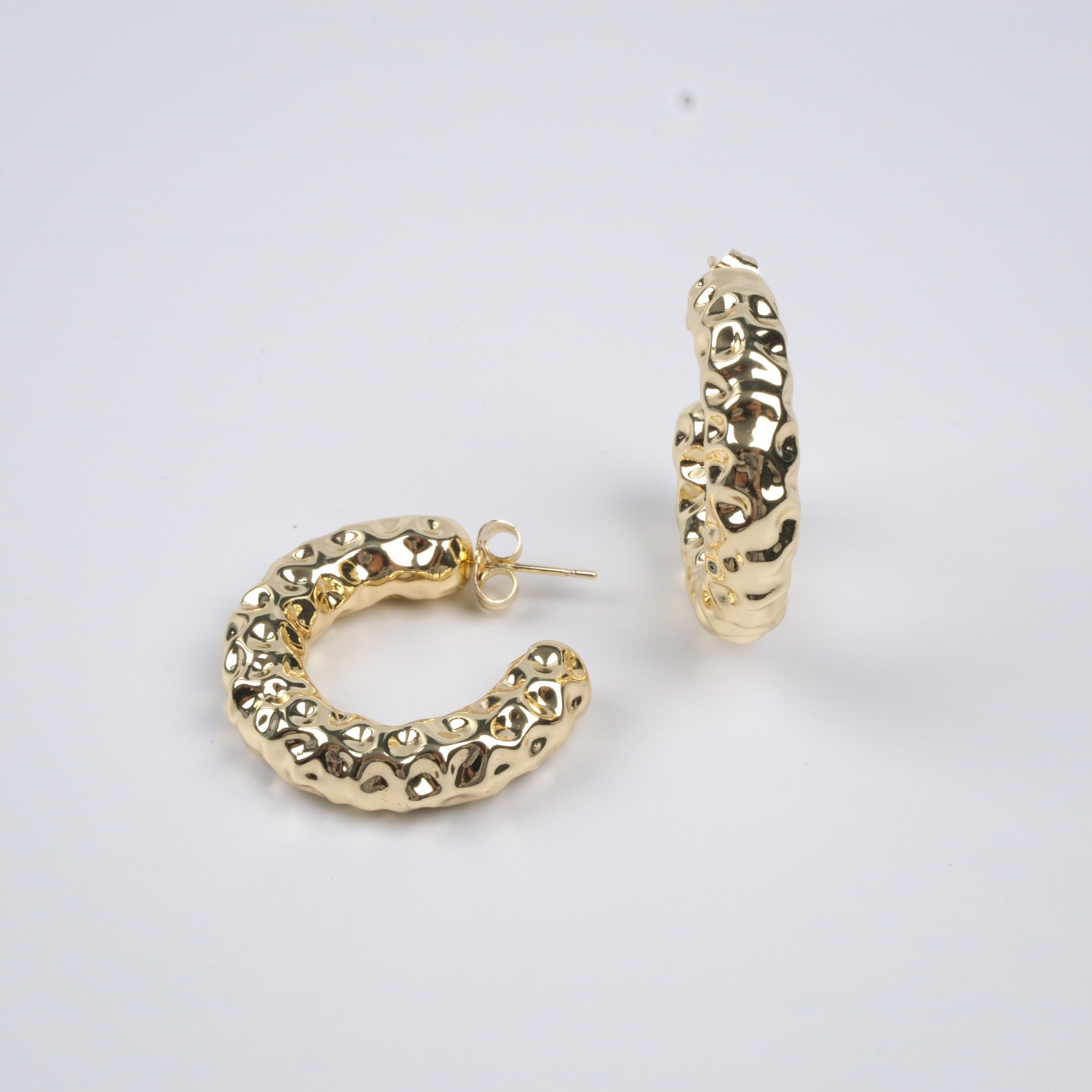 Toptan GOLD YARIM HALKA KÜPE