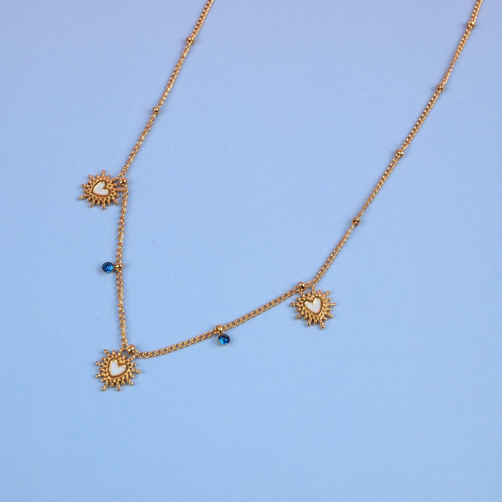 Toptan KALP ÇELİK KOLYE 