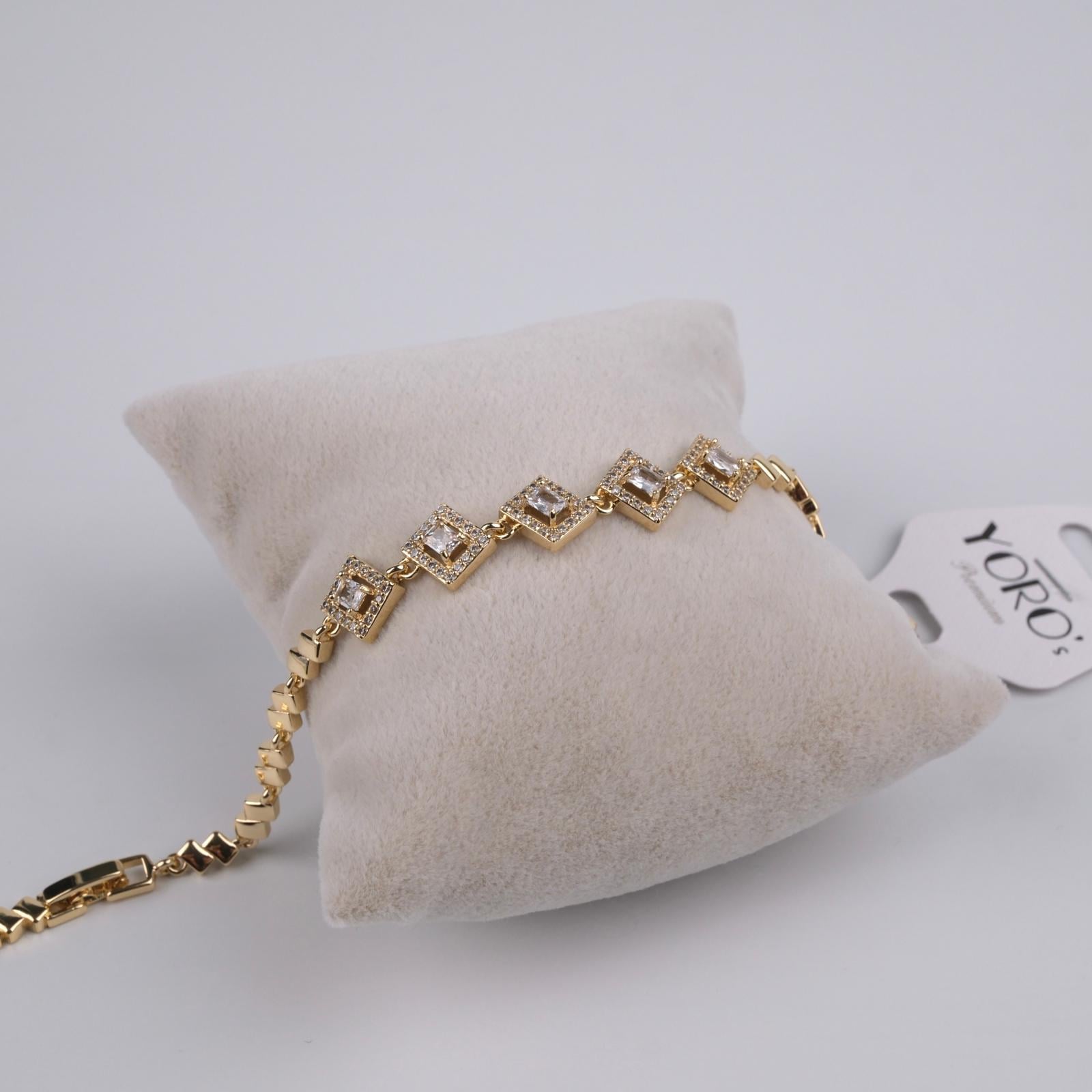 Toptan KARE MODEL TAŞLI BİLEKLİK