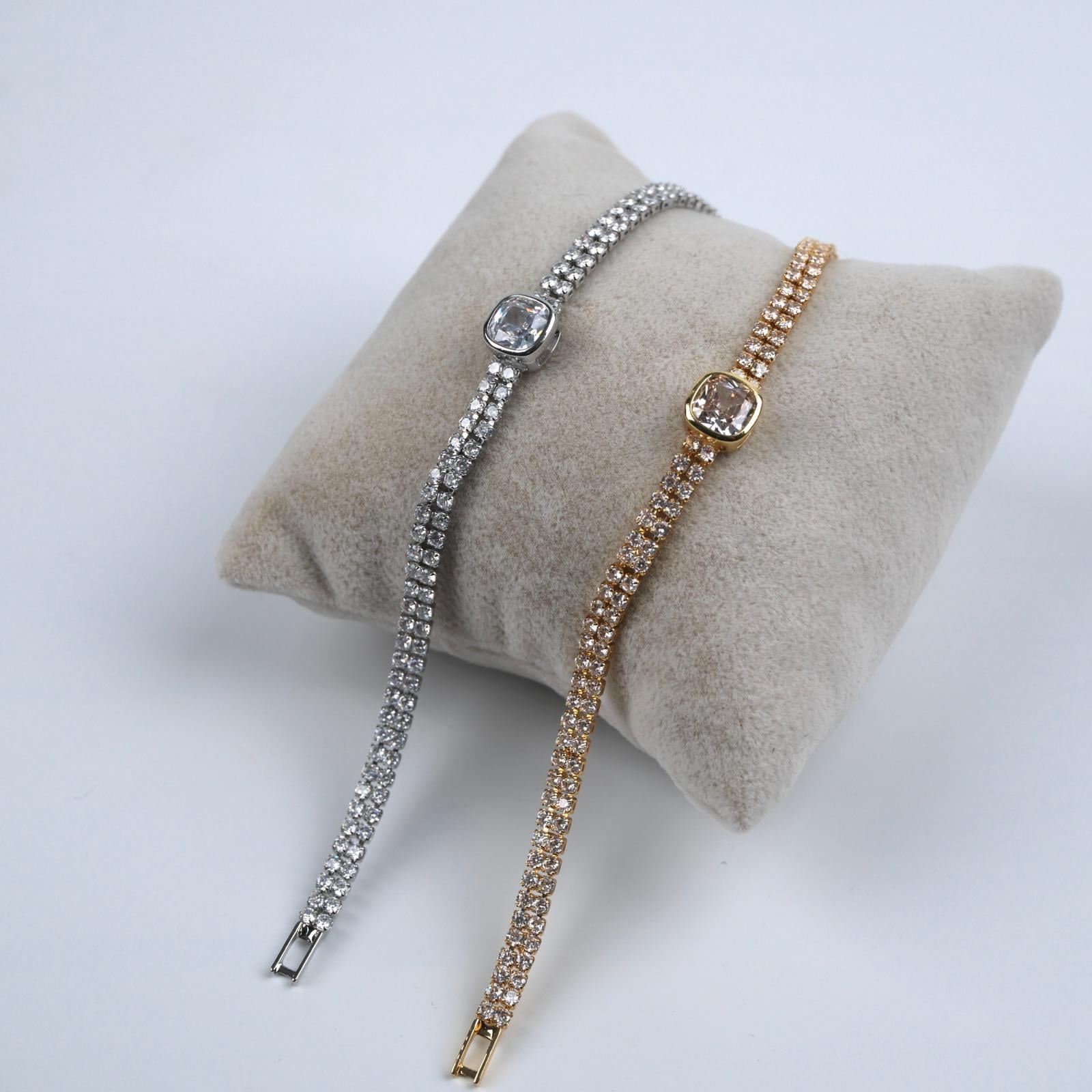 Toptan KARE TAŞ BİLEKLİK 