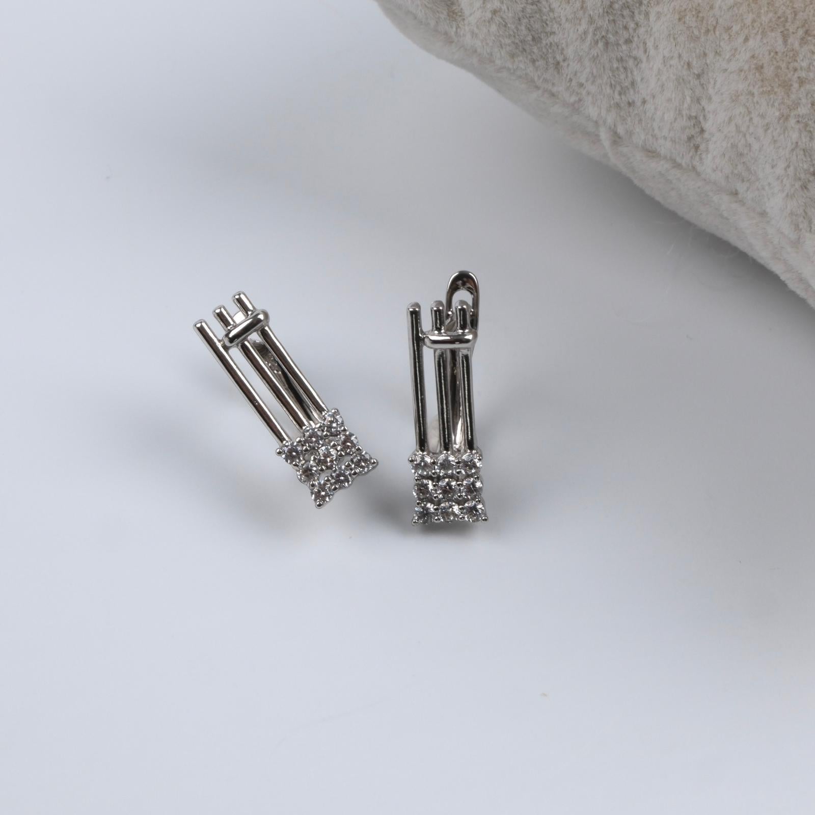 Toptan KARE TAŞLI KÜPE