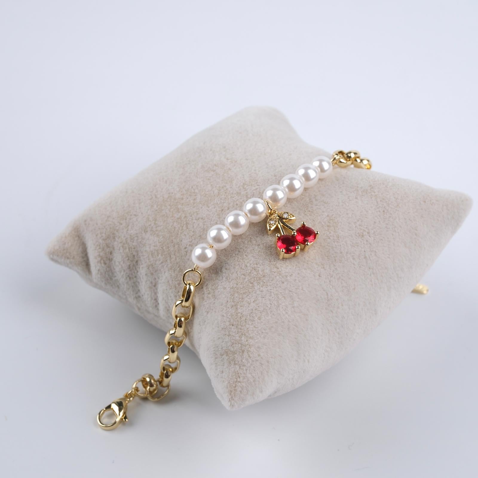 Toptan KİRAZ DETAY BİLEKLİK 