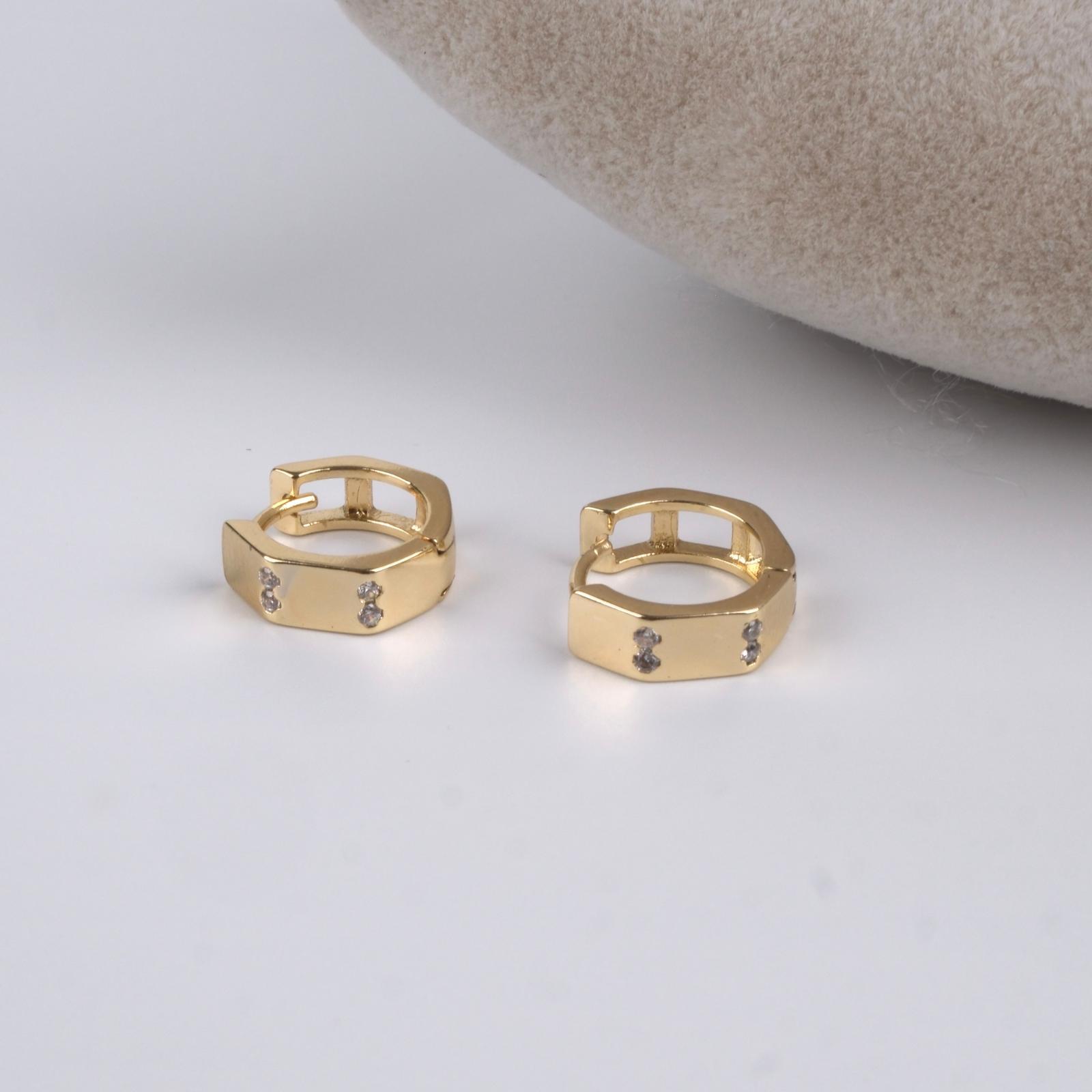 Toptan KÖŞELİ HALKA KÜPE 