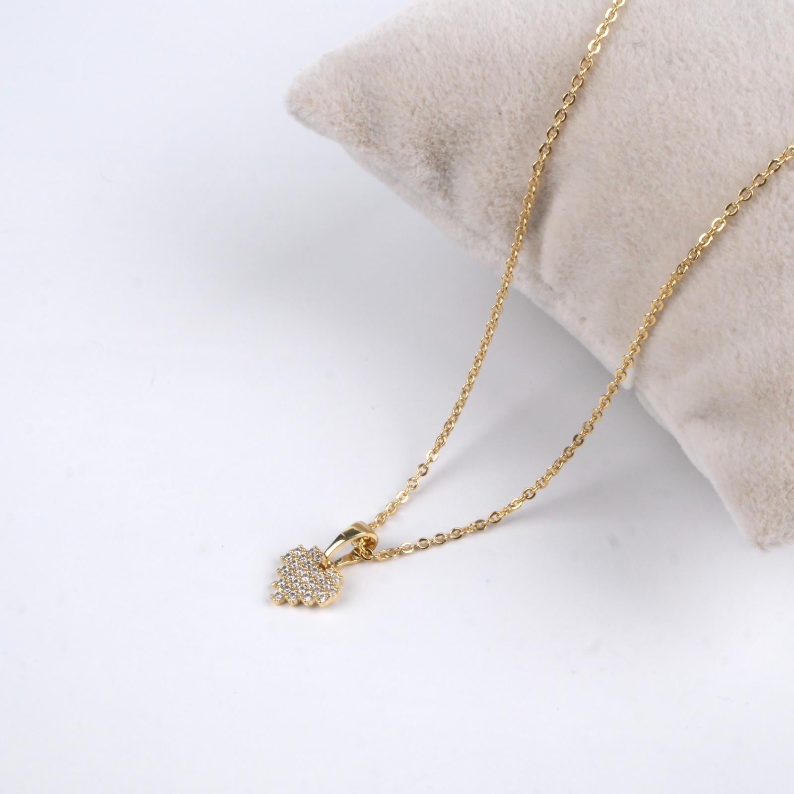 Toptan MİNİ TAŞ UÇLU KOLYE