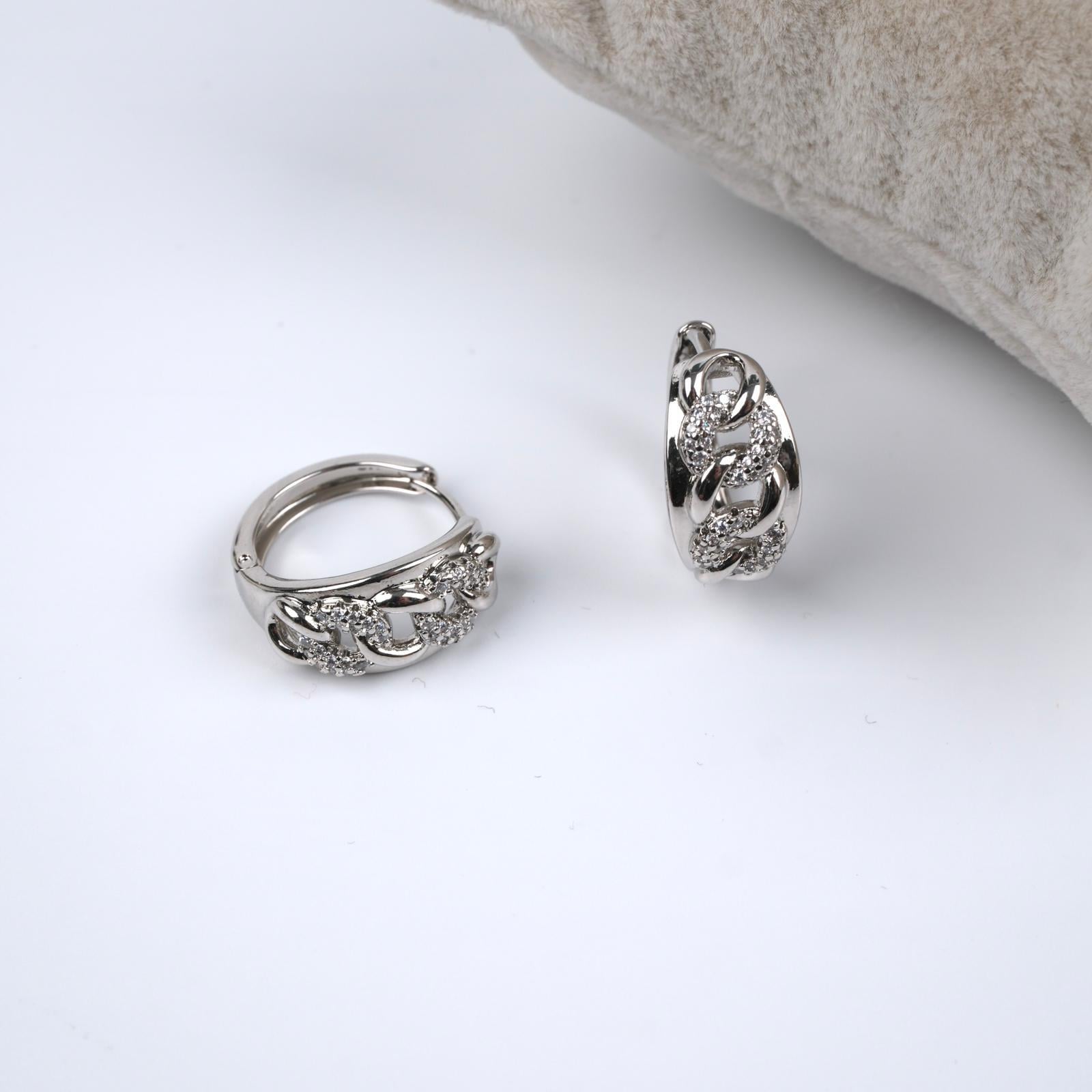 Toptan MİNİ TAŞLI HALKA KÜPE