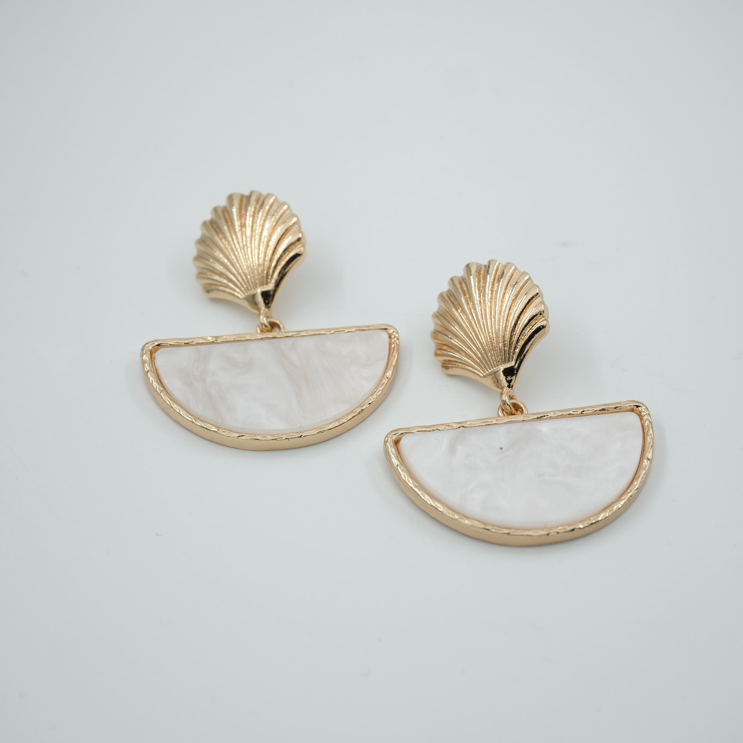 Toptan ÖZEL SERİ DENİZ KABUĞU DETAYLI KÜPE