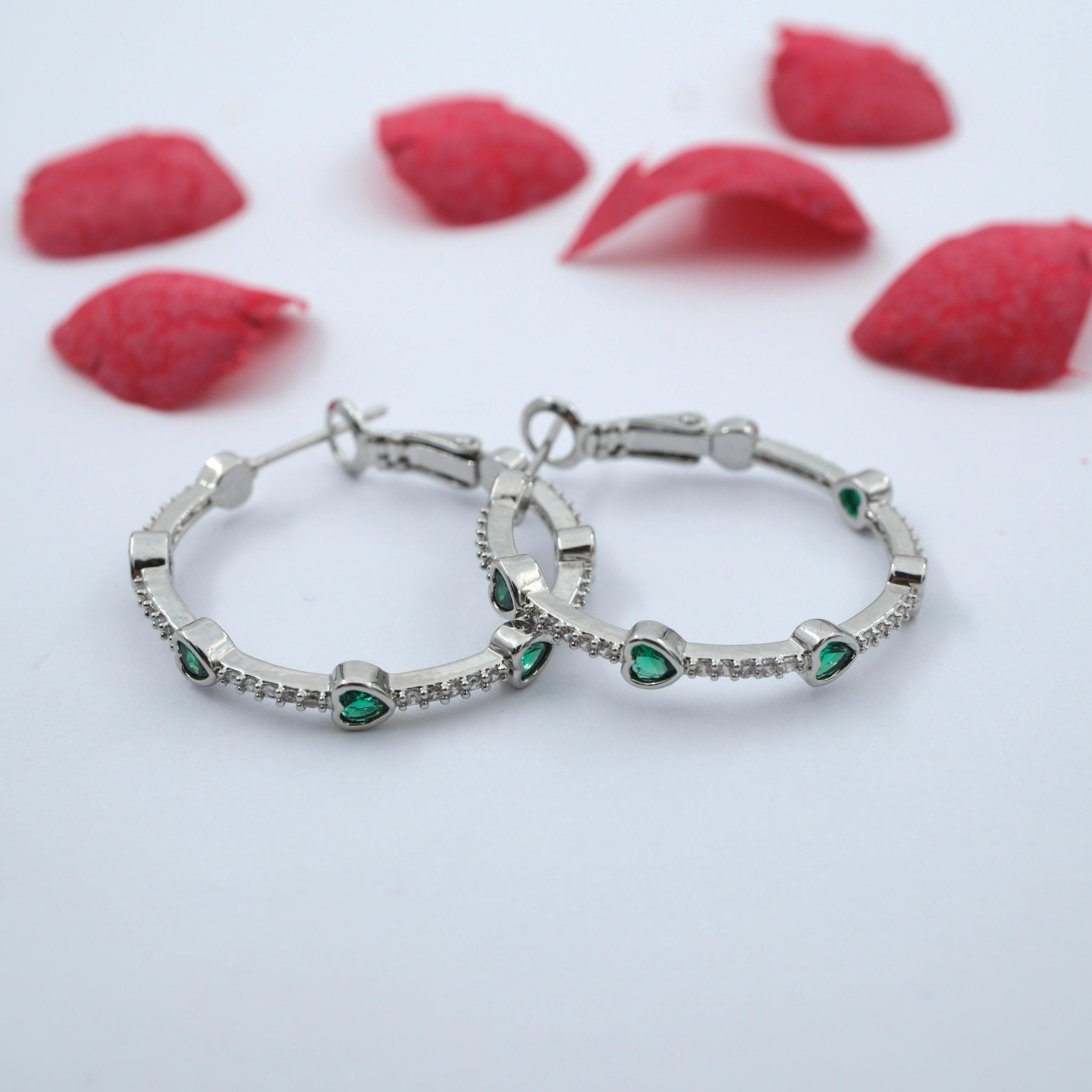 Toptan ÖZEL SERİ KALPLİ HALKA KÜPE 