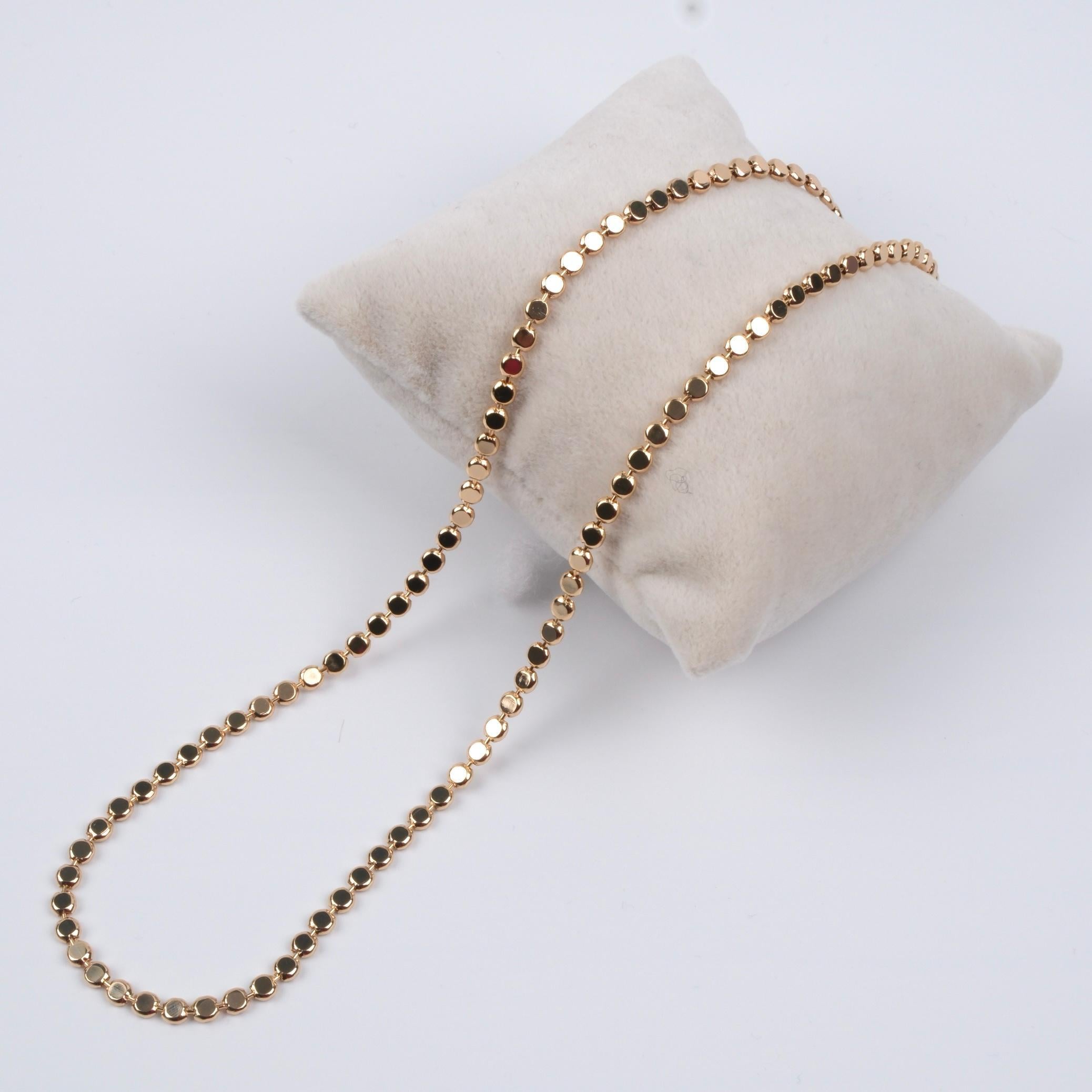 Toptan PUL ZİNCİR KOLYE 18K GOLD