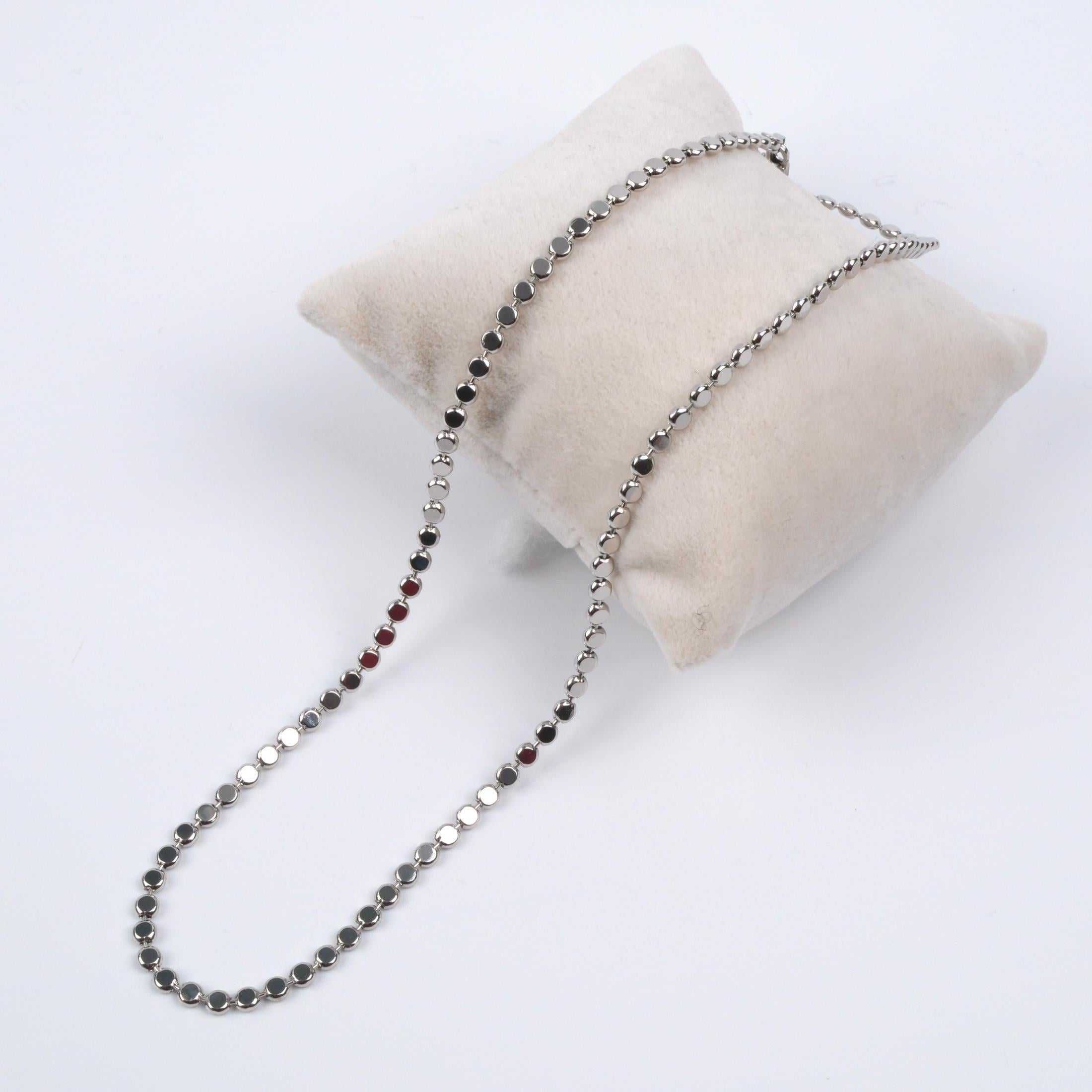 Toptan PUL ZİNCİR KOLYE SILVER 