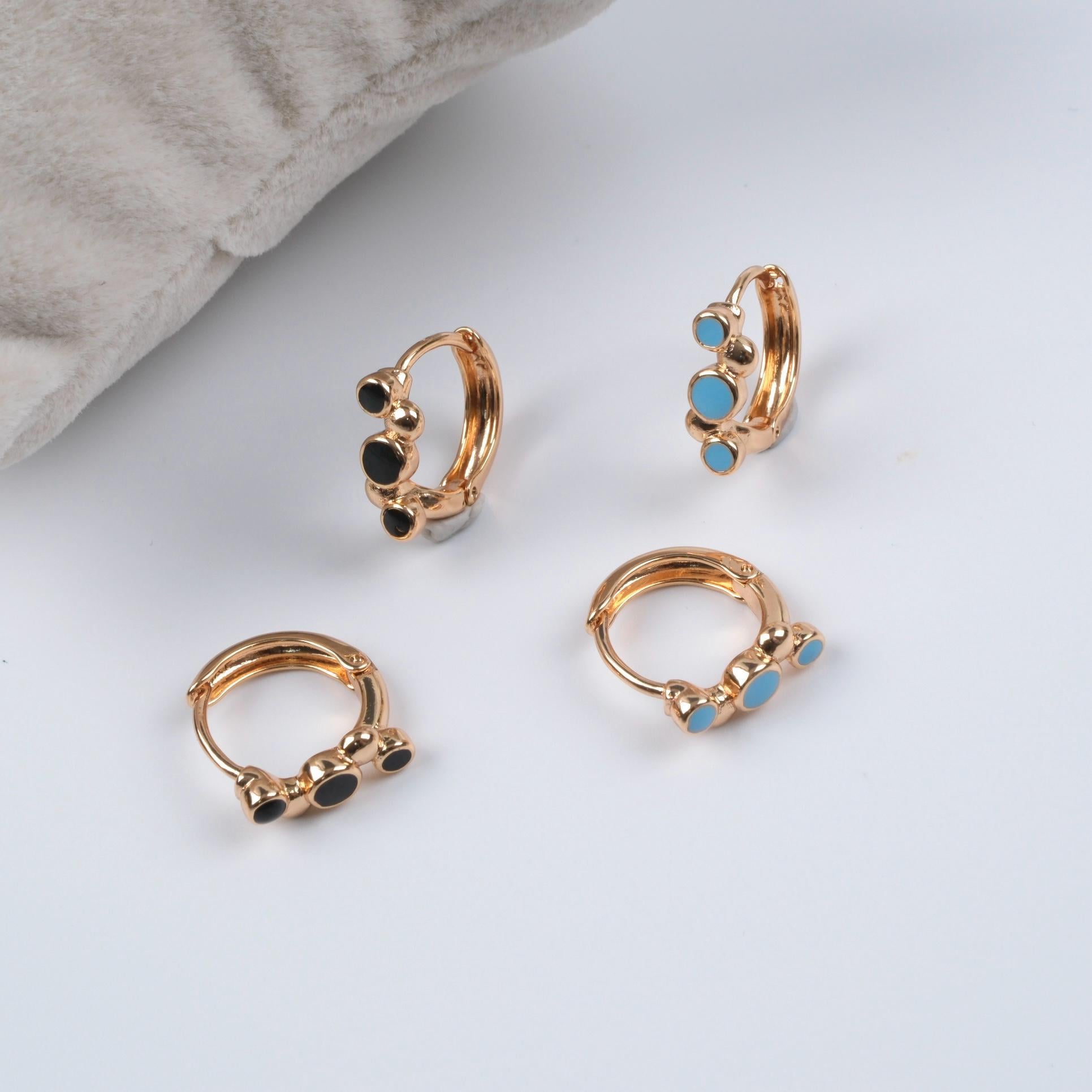 Toptan RENKLİ HALKA KÜPE  