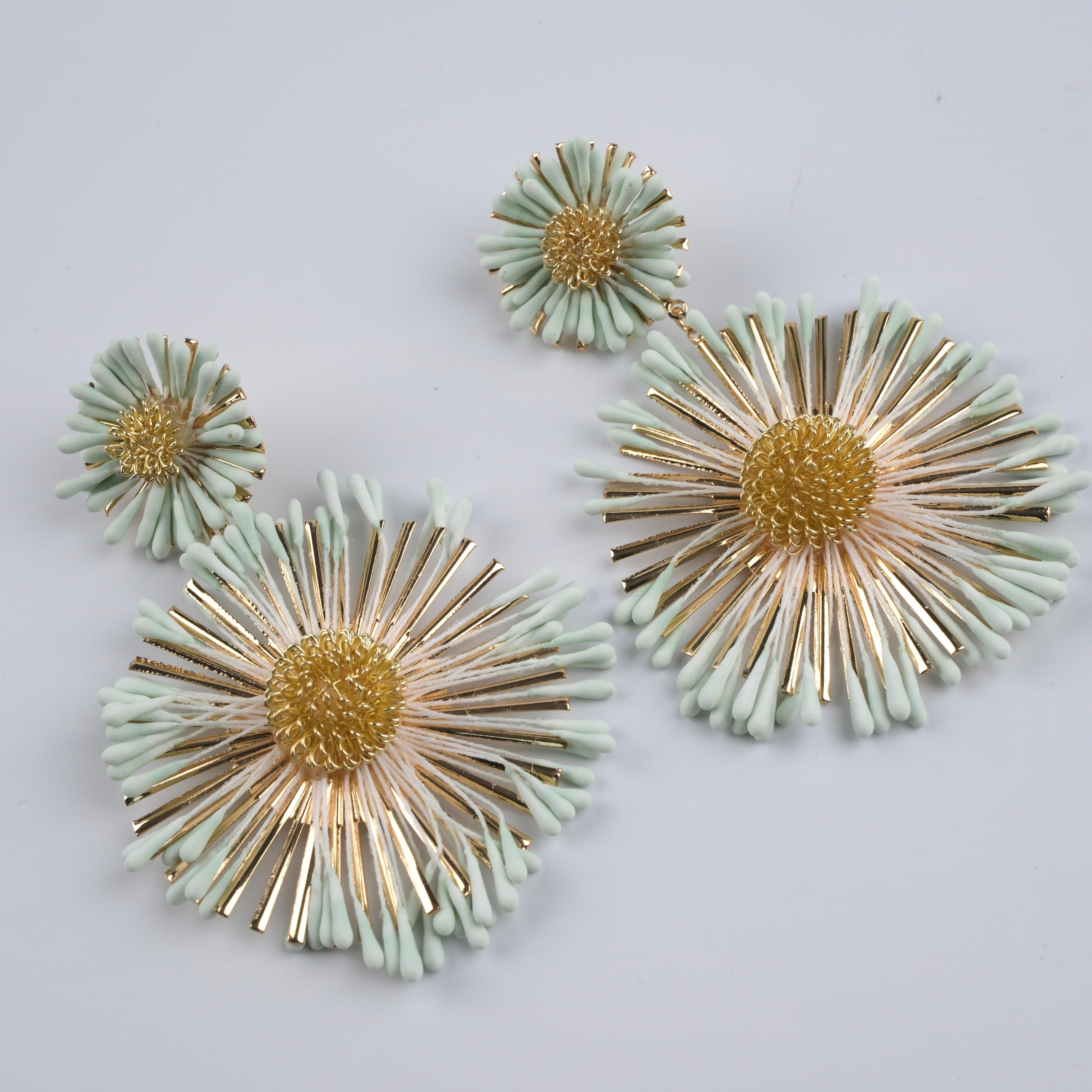 Toptan SALLANTILI ÇİÇEK KÜPE