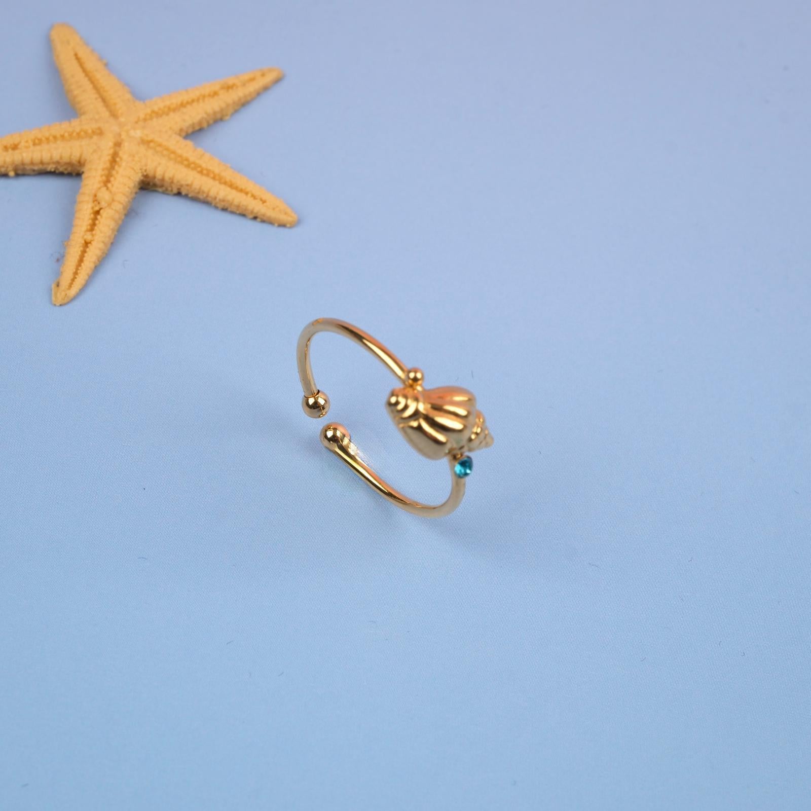 Toptan SALYANGOZ KABUĞU  AYARLANABİLİR YÜZÜK