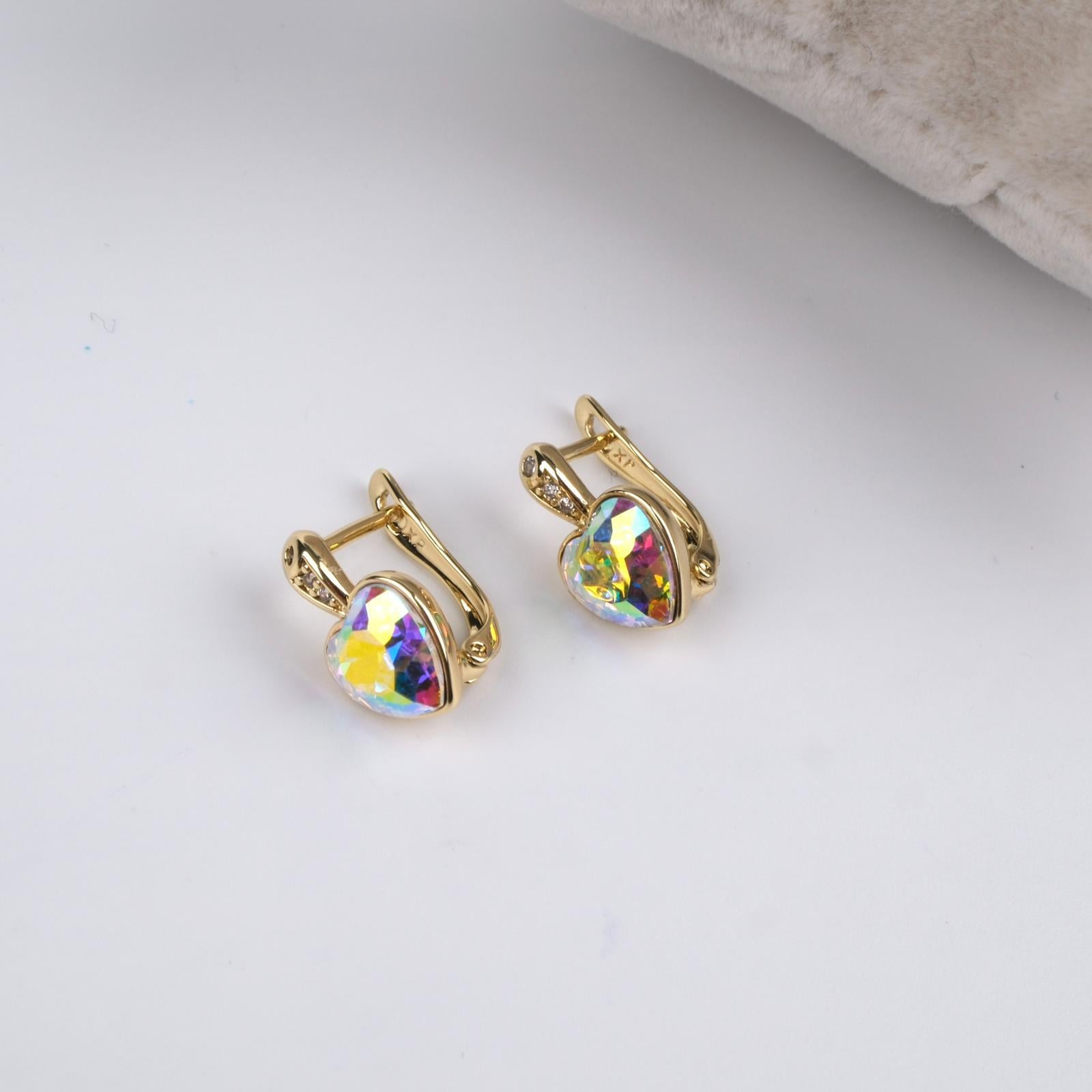 Toptan SWAROVSKİ TAŞ KALP KÜPE