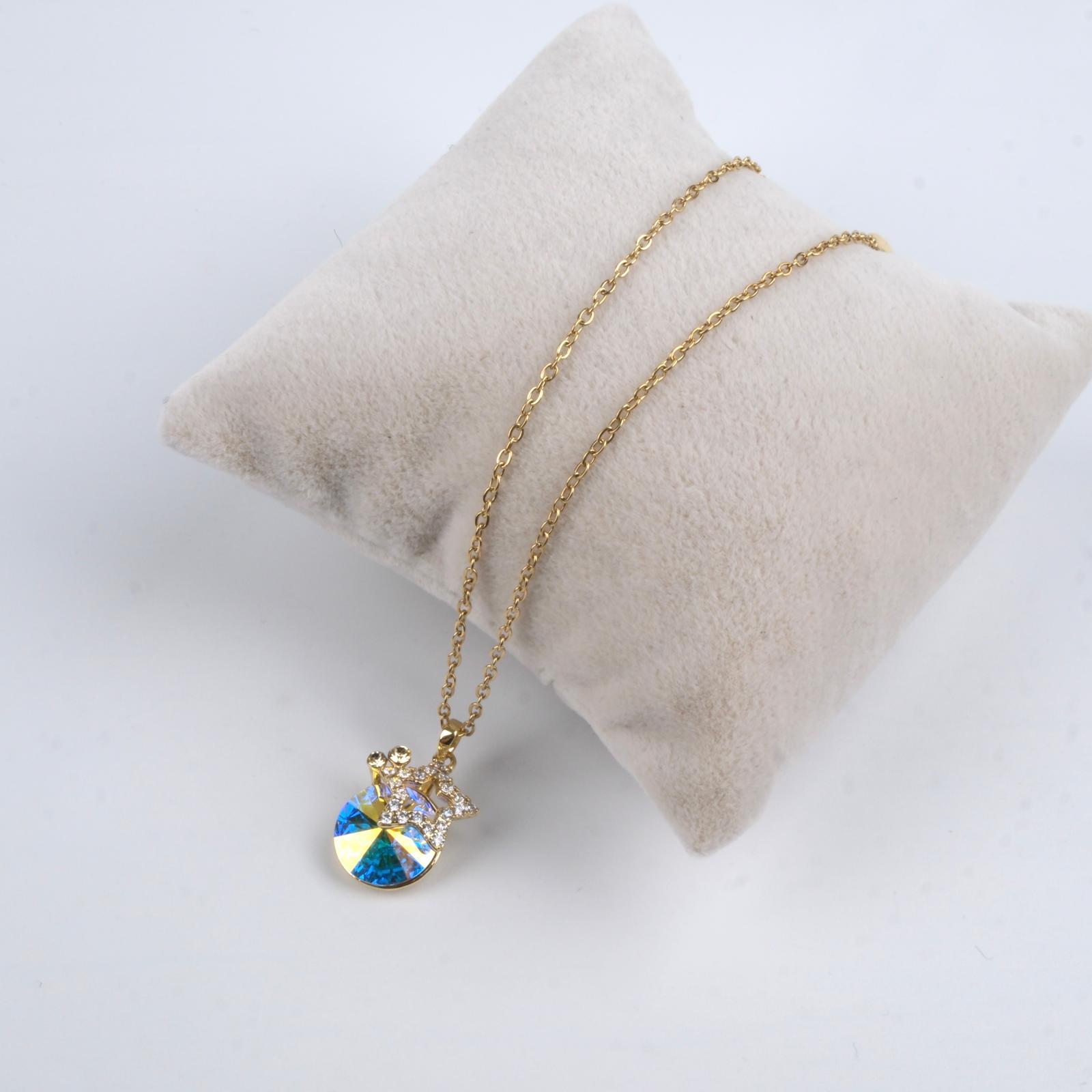 Toptan SWAROVSKİ TAŞLI YILDIZ KOLYE