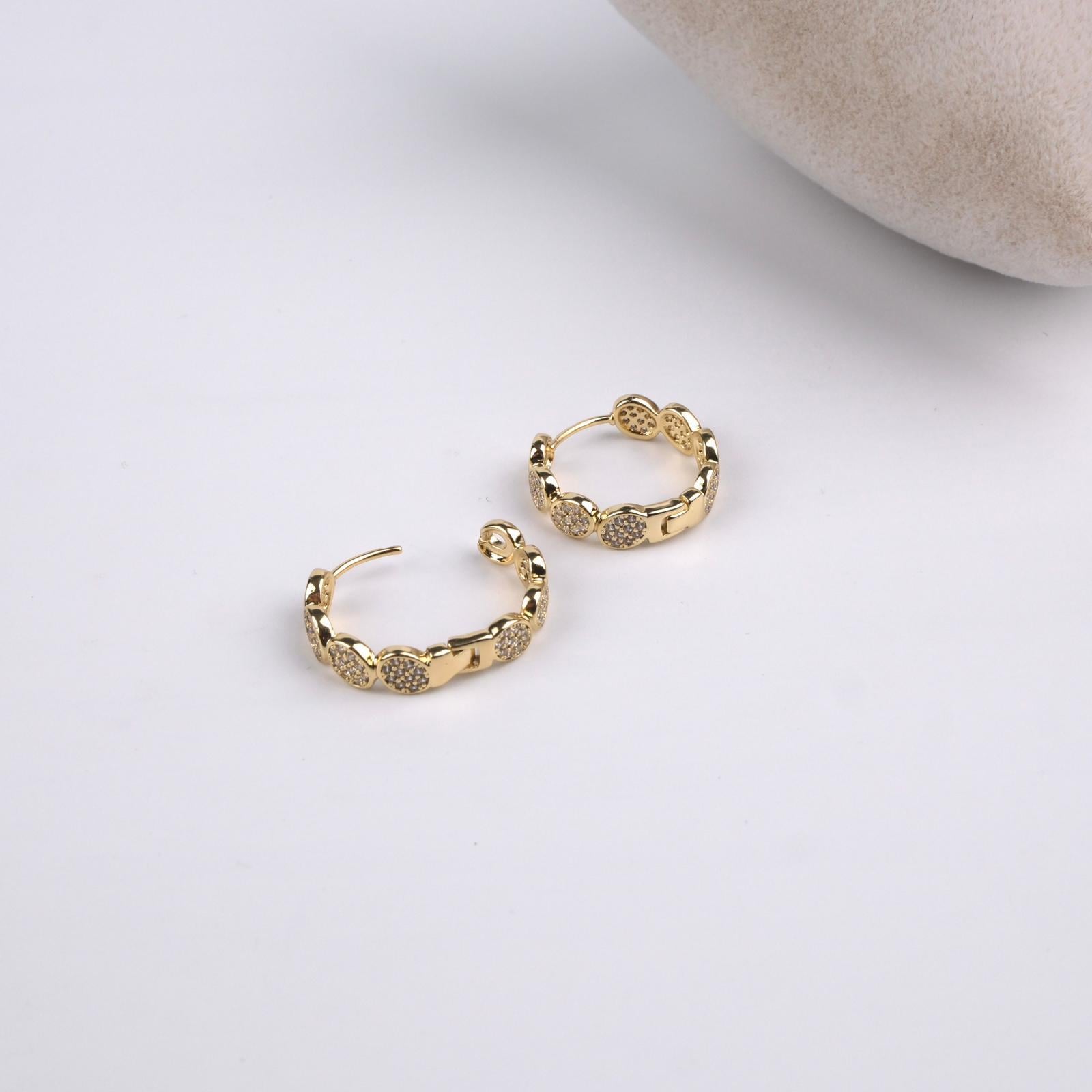 Toptan TAŞ DETAY HALKA KÜPE