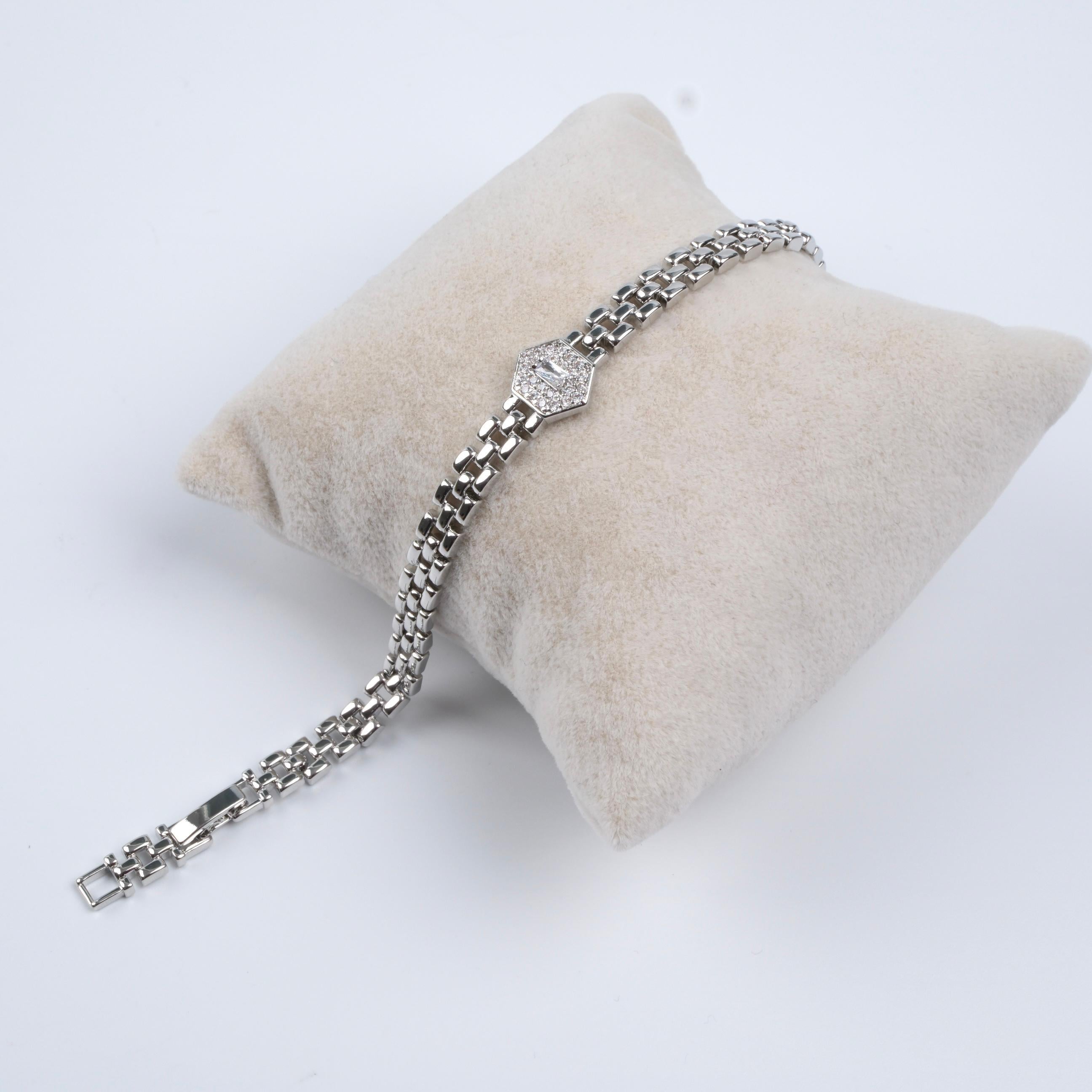 Toptan TAŞLI ALTIGEN DETAY BİLEKLİK