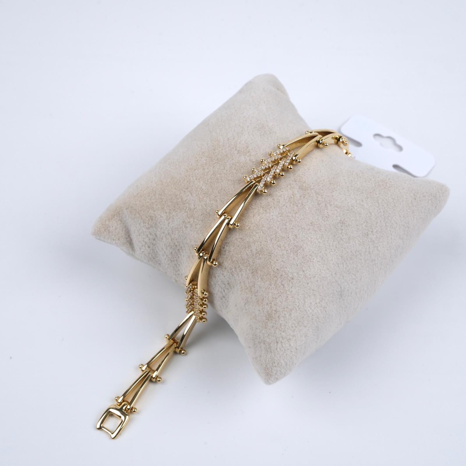 Toptan TAŞLI GOLD BİLEKLİK 