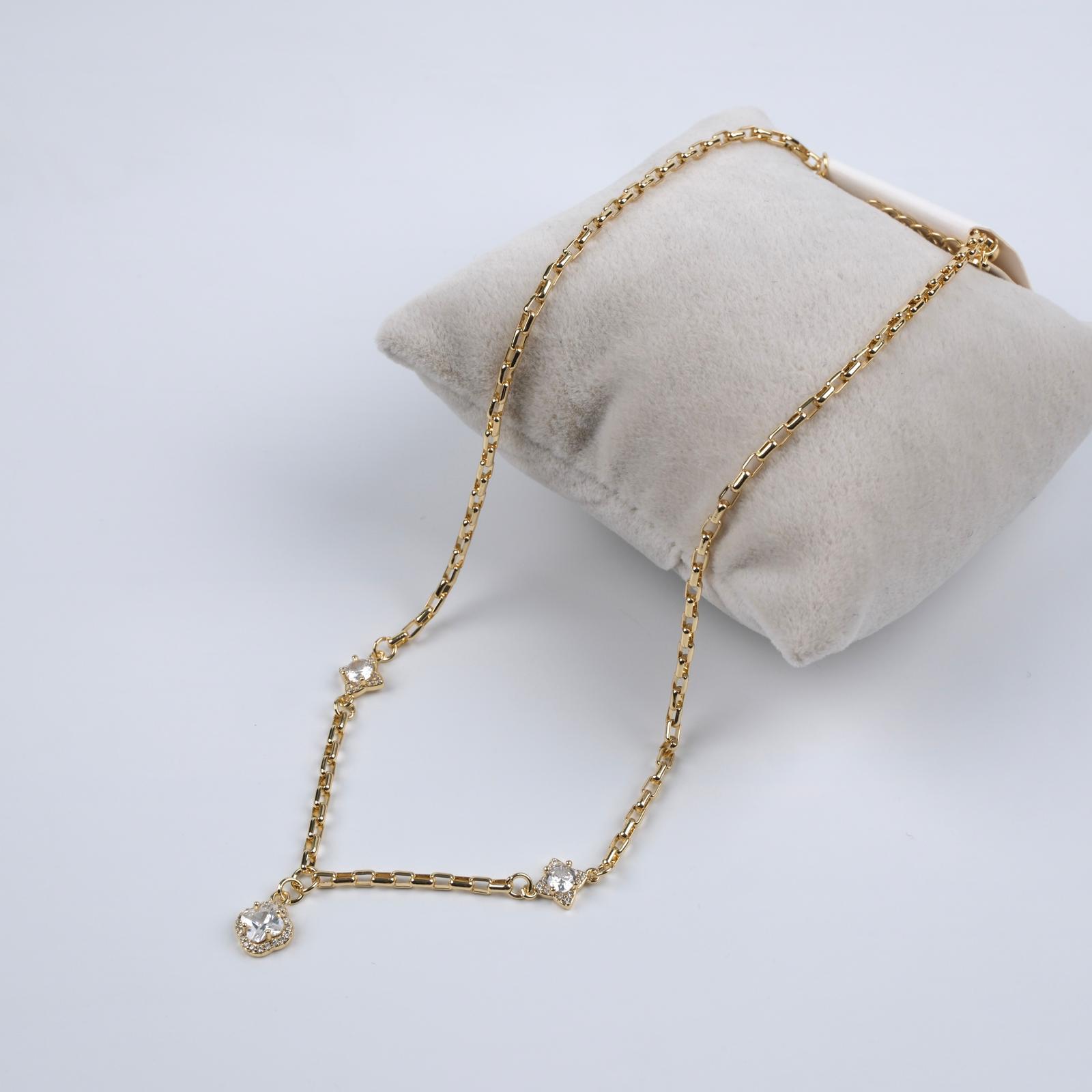 Toptan ÜÇ TAŞ KOLYE