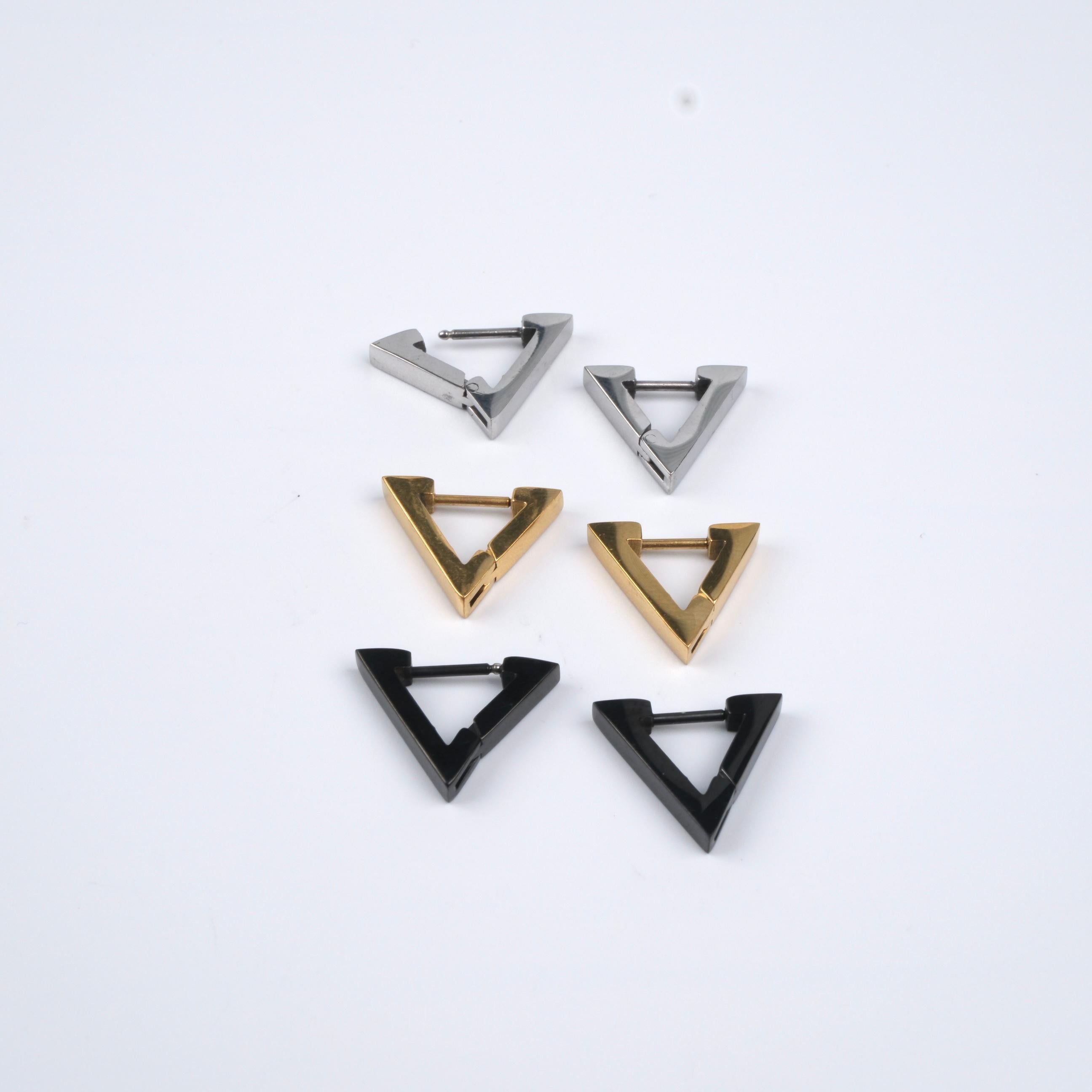 Toptan ÜÇGEN ÇELİK KÜPE