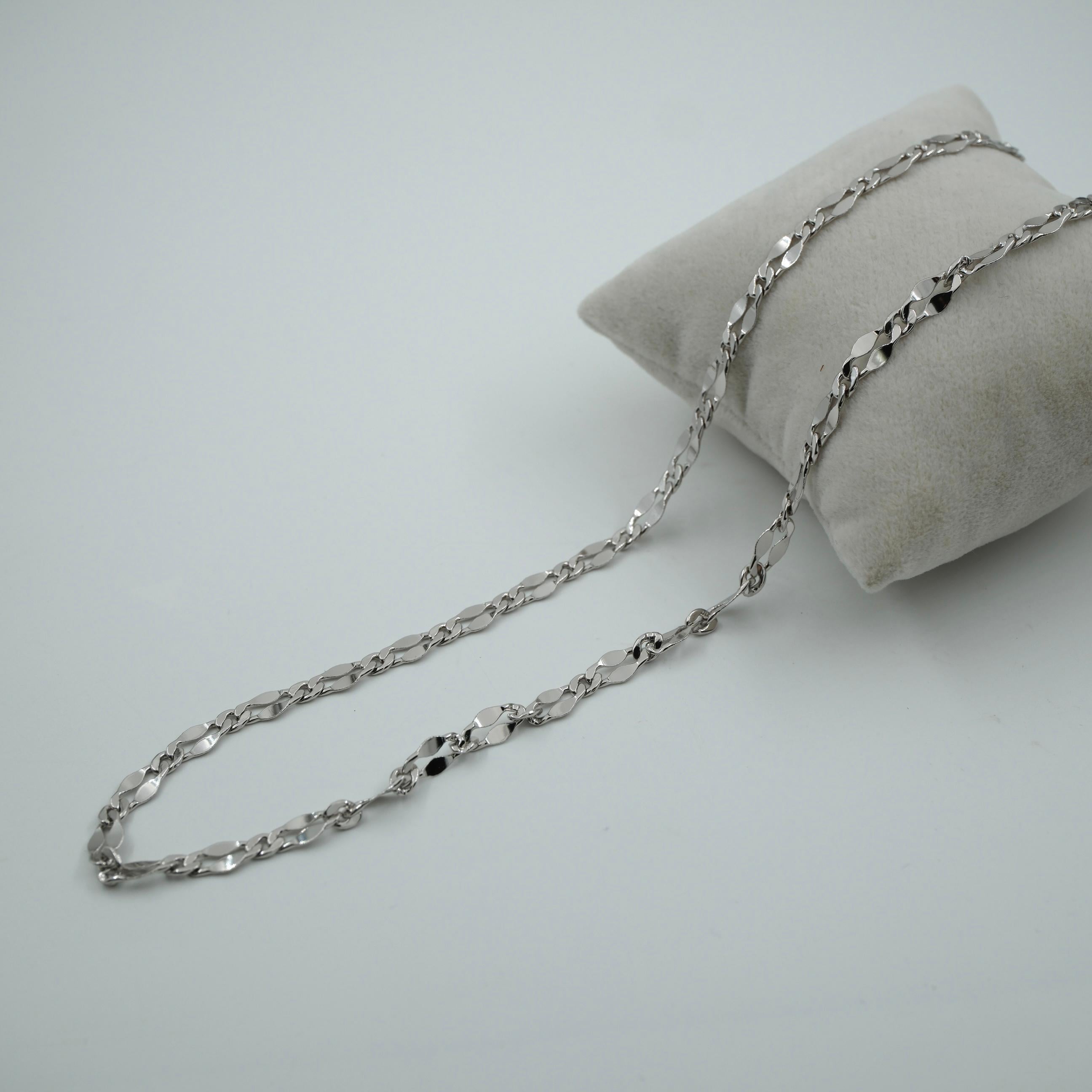 Toptan VIP SERİ 60 CM SILVER ZİNCİR KOLYE 