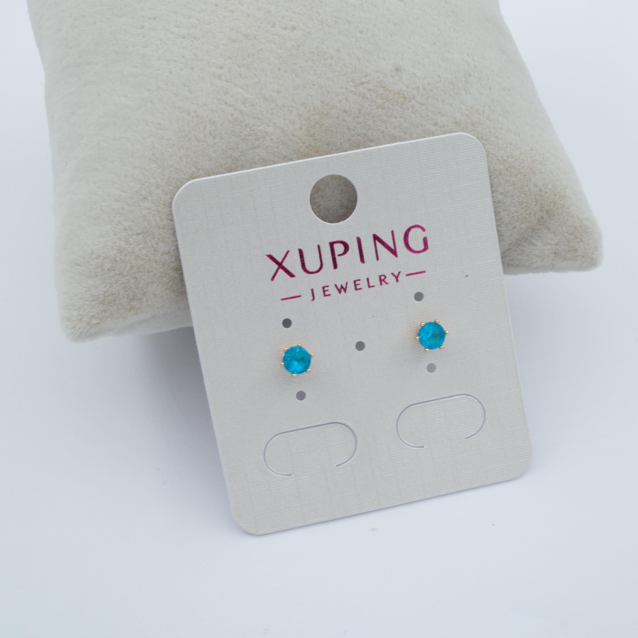 Toptan VIP SERİ MAVİ TAŞ KÜPE 