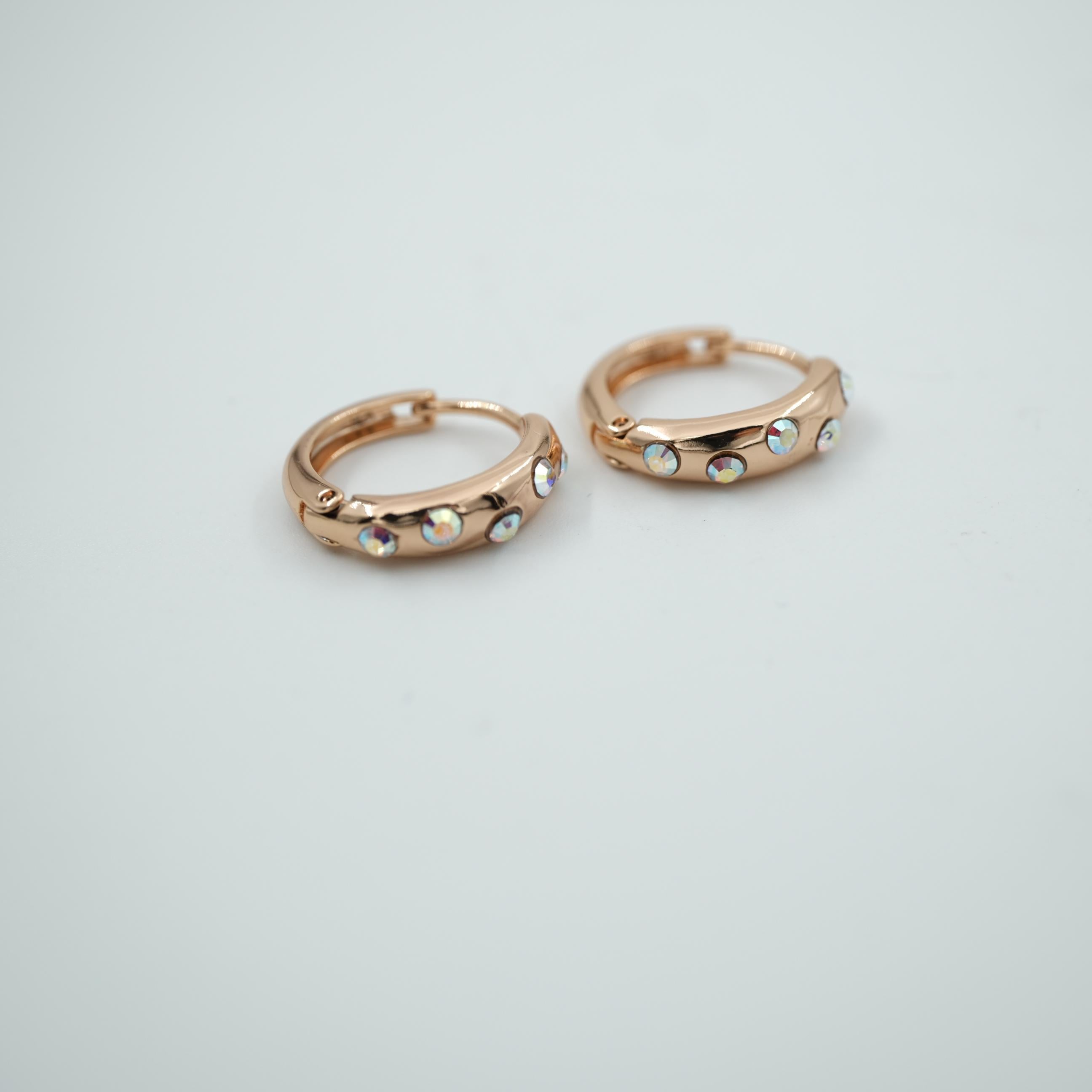 Toptan VIP SERİ SWAROVSKİ TAŞLI HALKA KÜPE 