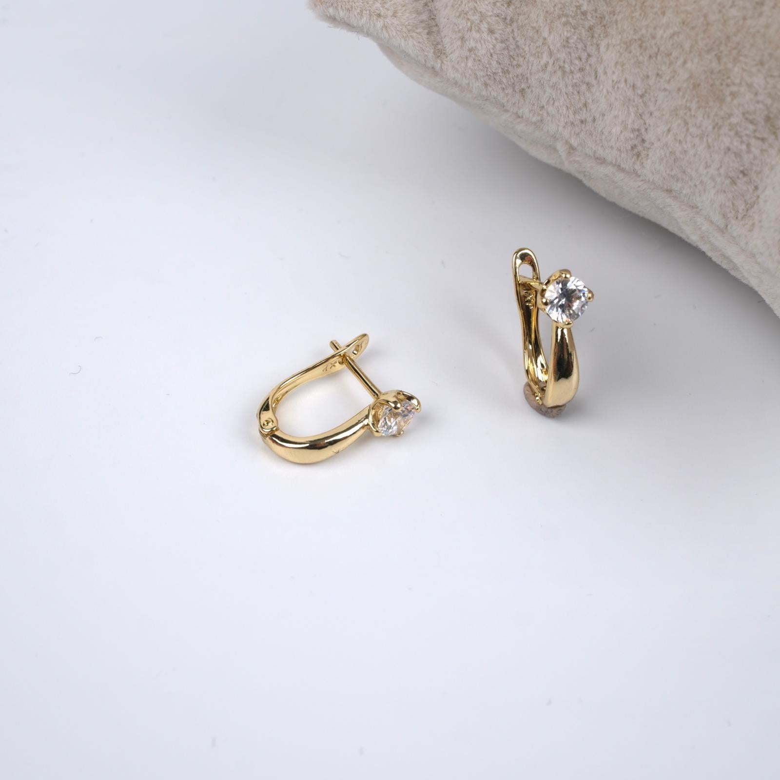 Toptan VIP SERİ TAŞLI 14K KÜPE