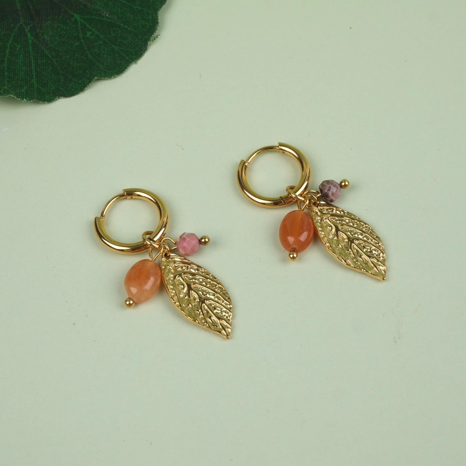 Toptan YAPRAK ÇELİK KÜPE