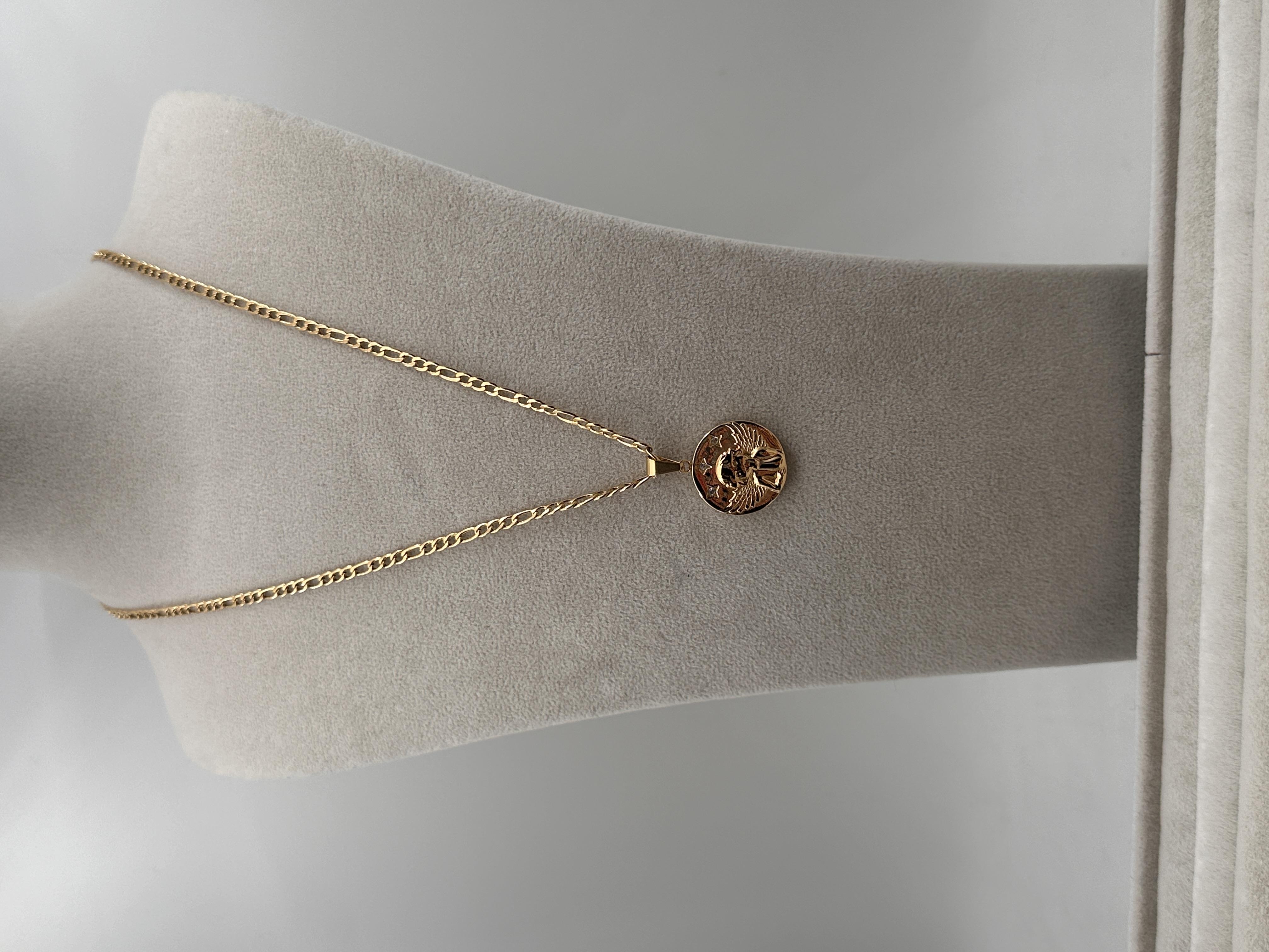 UNISEX GOLD ÇELİK KOLYE