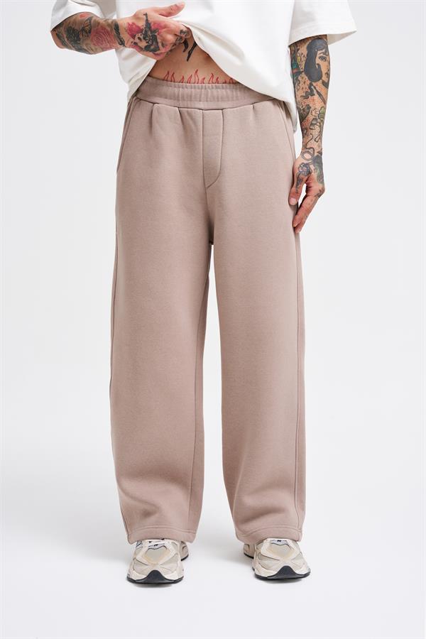 Erkek Baggy Oversize Açık Gri Eşofman Altı