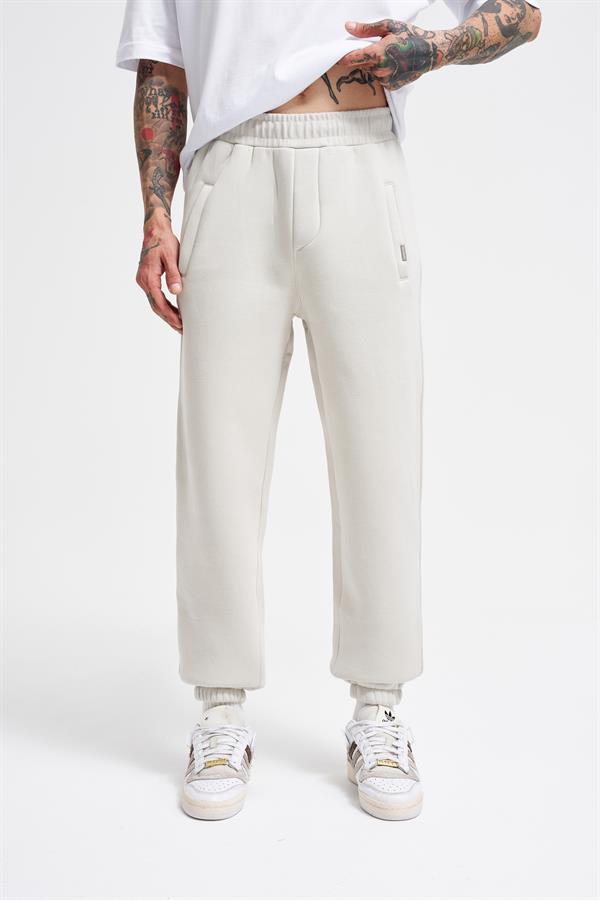 Erkek Basic Jogger Relaxed Gri Eşofman Altı
