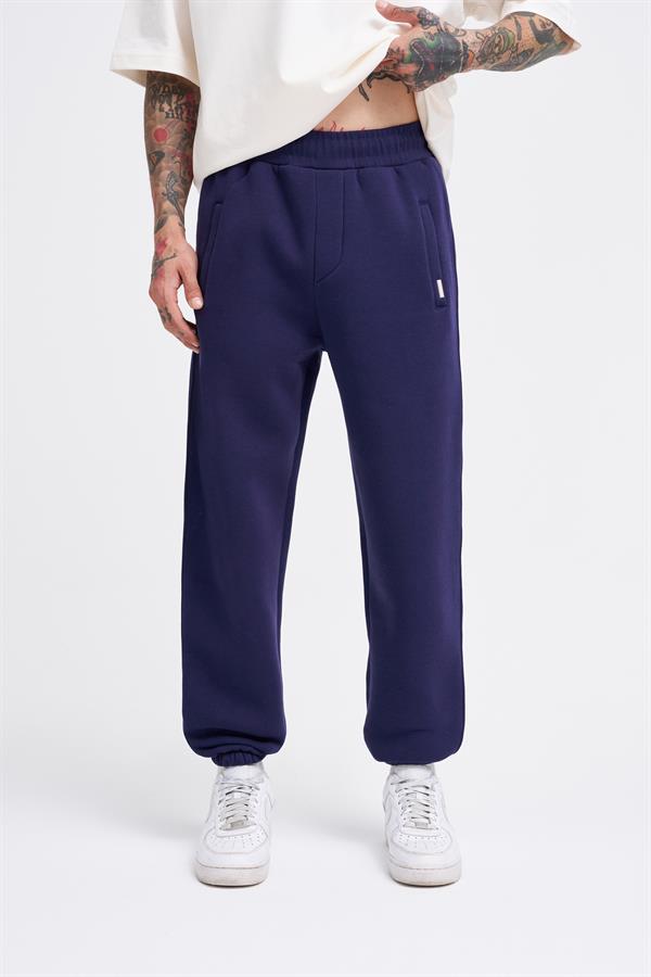 Erkek Basic Jogger Relaxed Lacivert Eşofman Altı