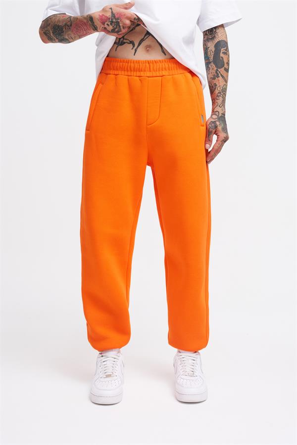 Erkek Basic Jogger Relaxed Turuncu Eşofman Altı