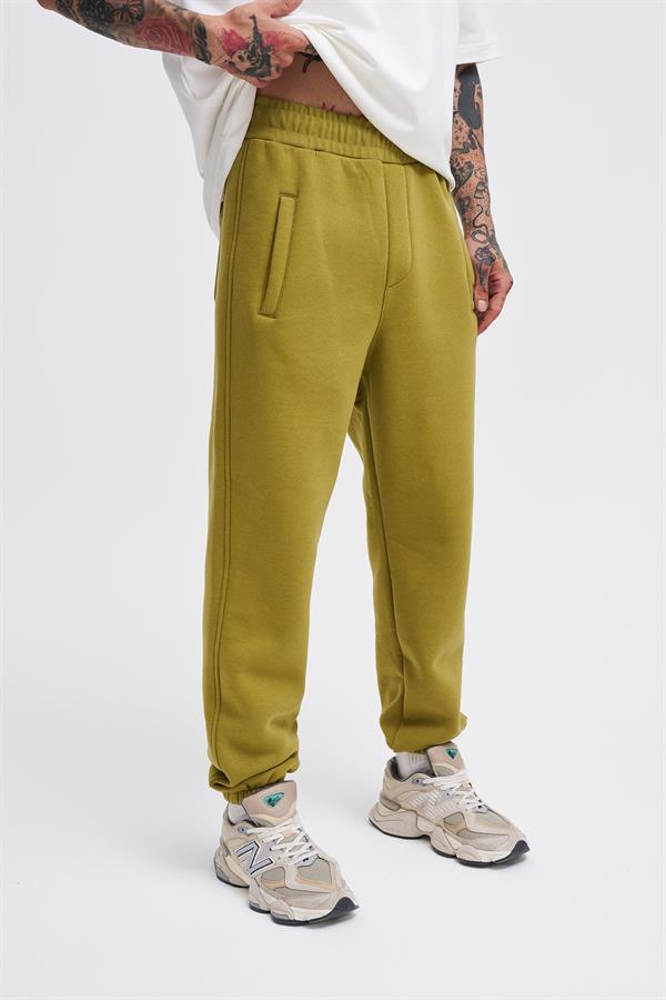 Erkek Basic Jogger Relaxed Yeşil Eşofman Altı