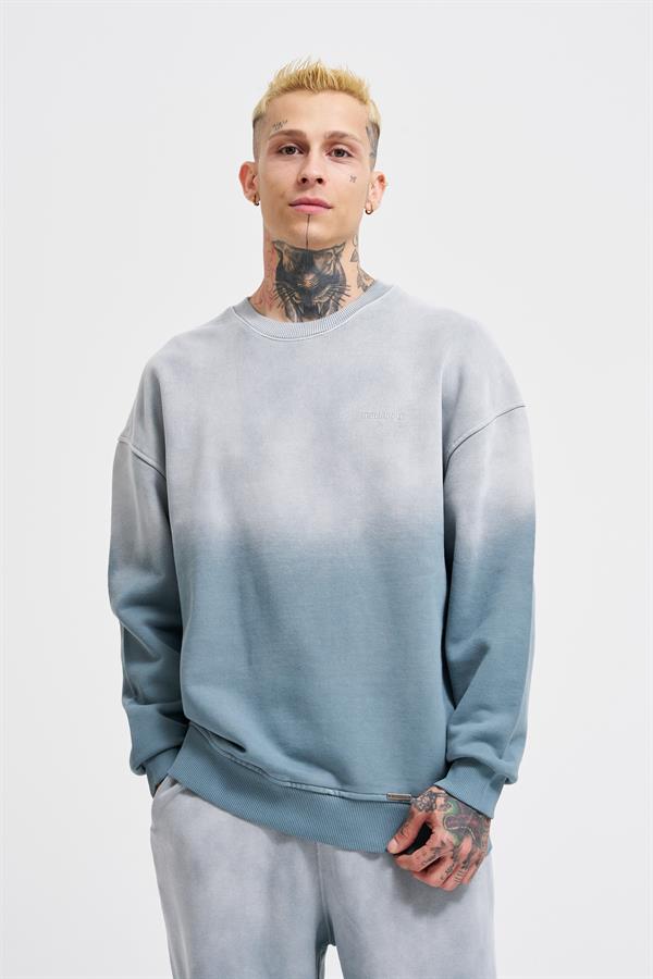 Erkek Gradient Washed Ghost Sweatshirt