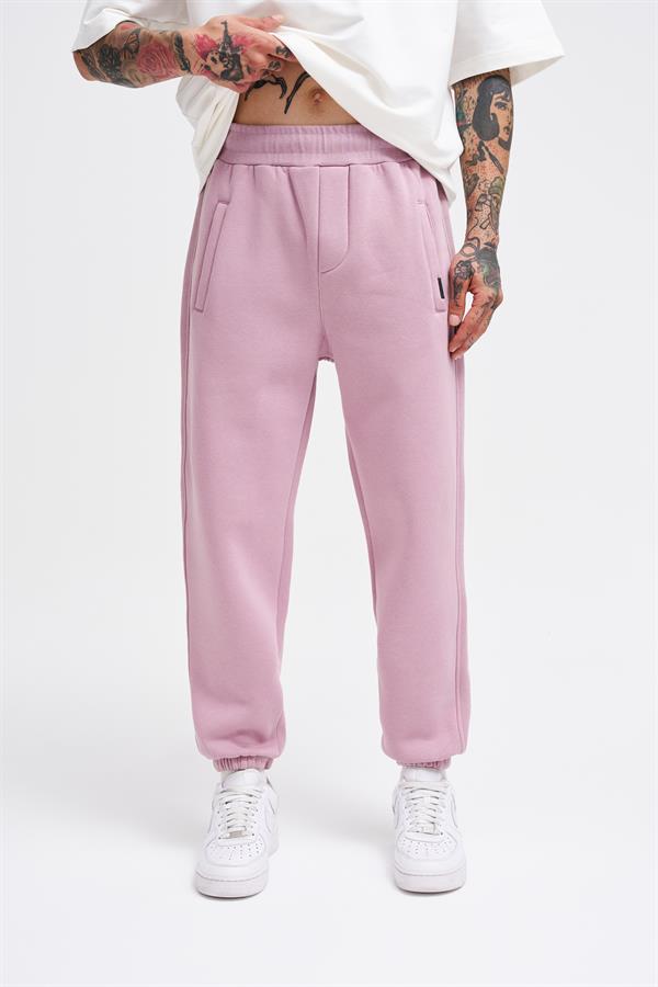 Erkek Jogger Regular Pembe Eşofman Altı