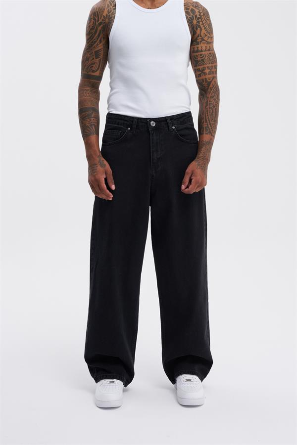 Erkek Oversize Baggy Jean Black