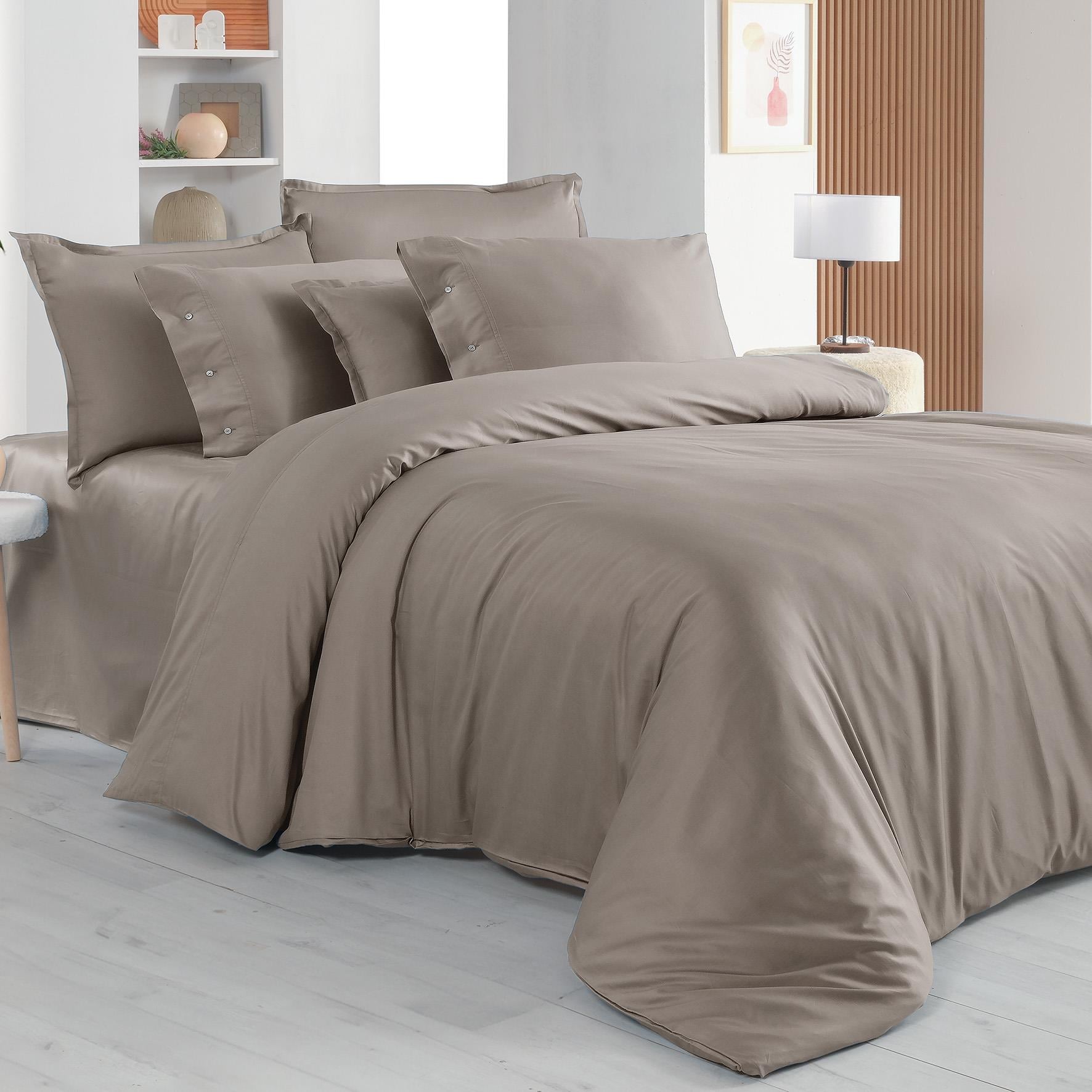 Sarev Monochrome Mocha %100 Pamuk Saten ''300 TC