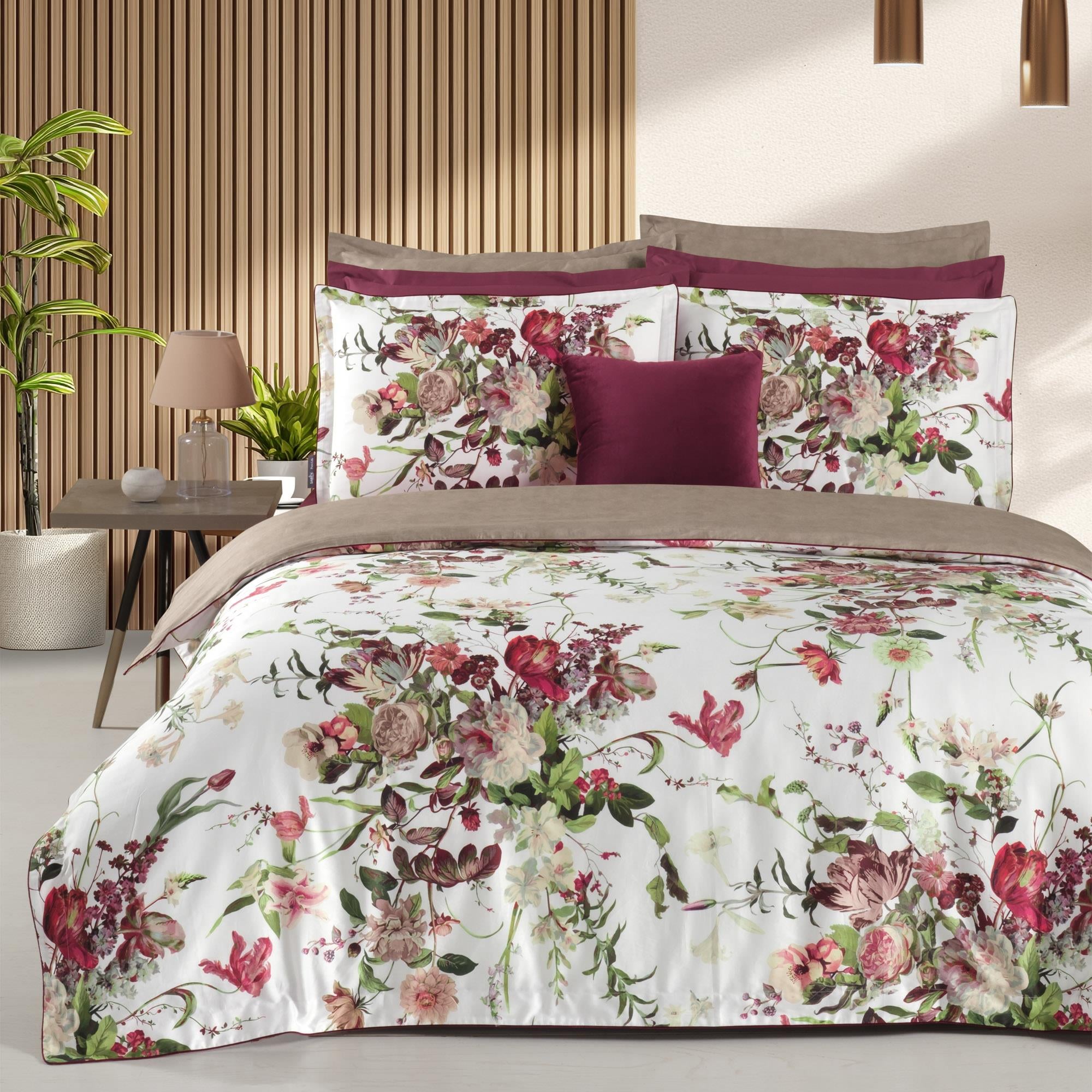 Sarev Bella Rose Kıng Sıze %100 Pamuk Saten 