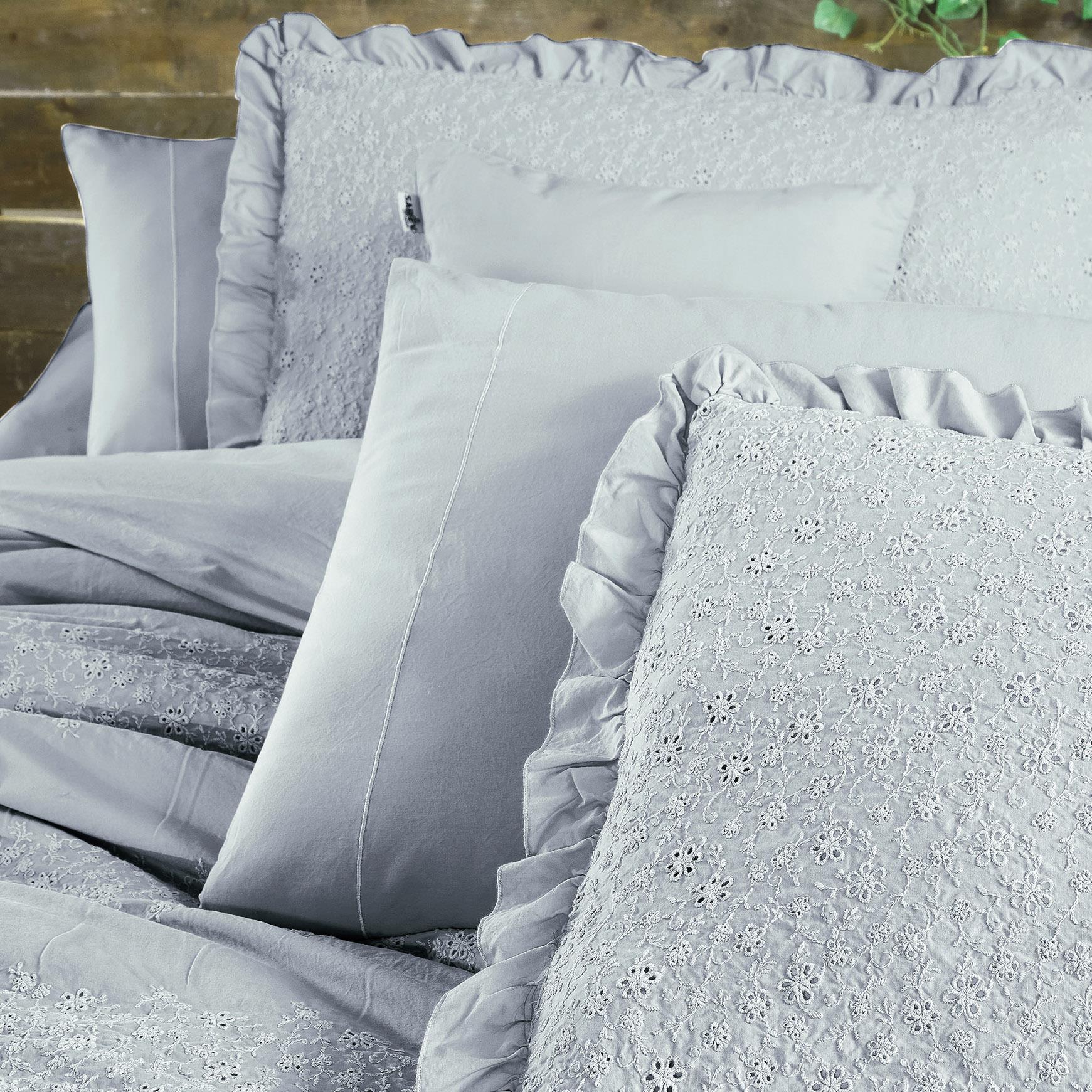 Sarev Girona Mavi Çift Kişilik %100 Pamuk Mood Comfort Nevresim Takımı