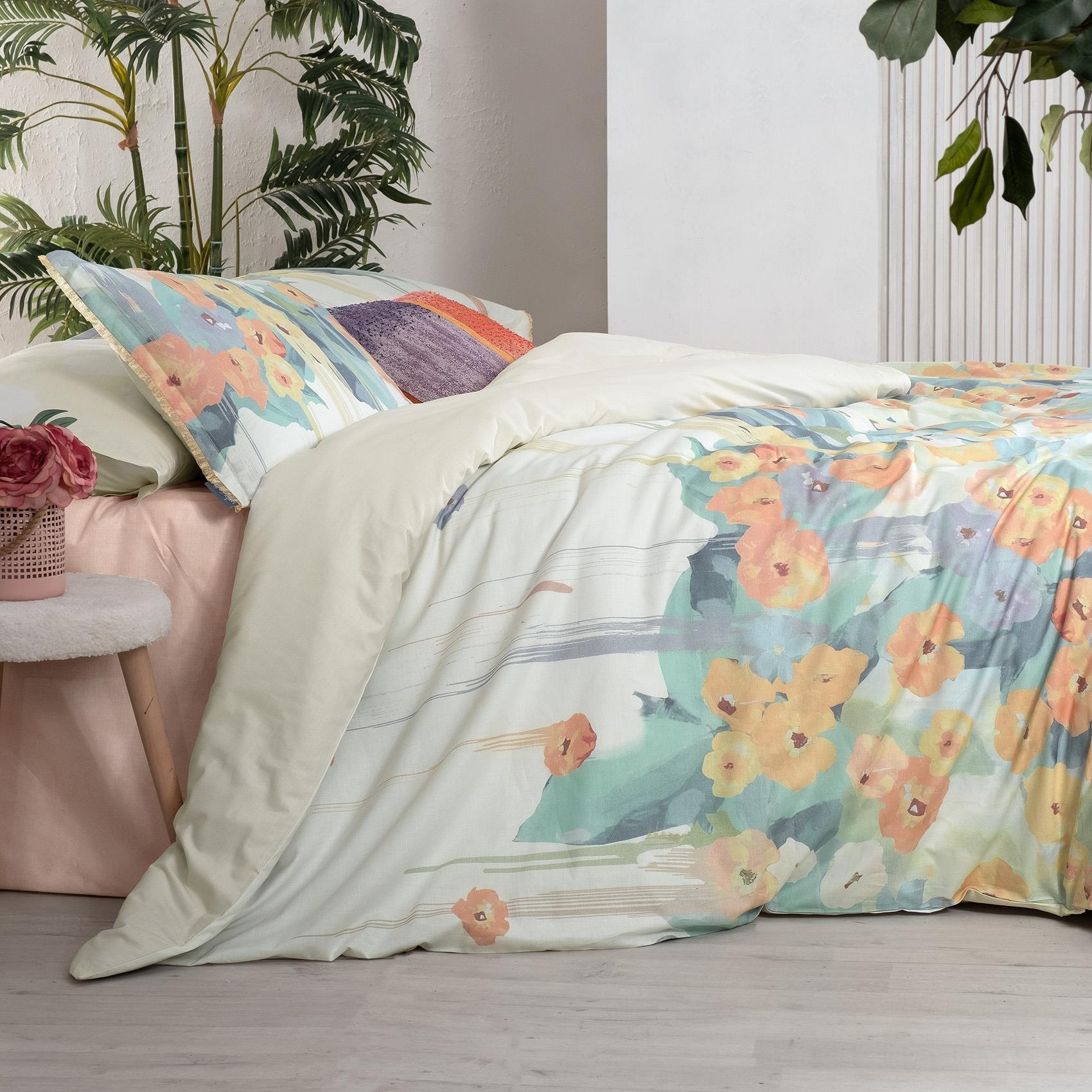 Sarev Romy Multicolor Çift Kişilik %100 Pamuk Nevresim Takımı