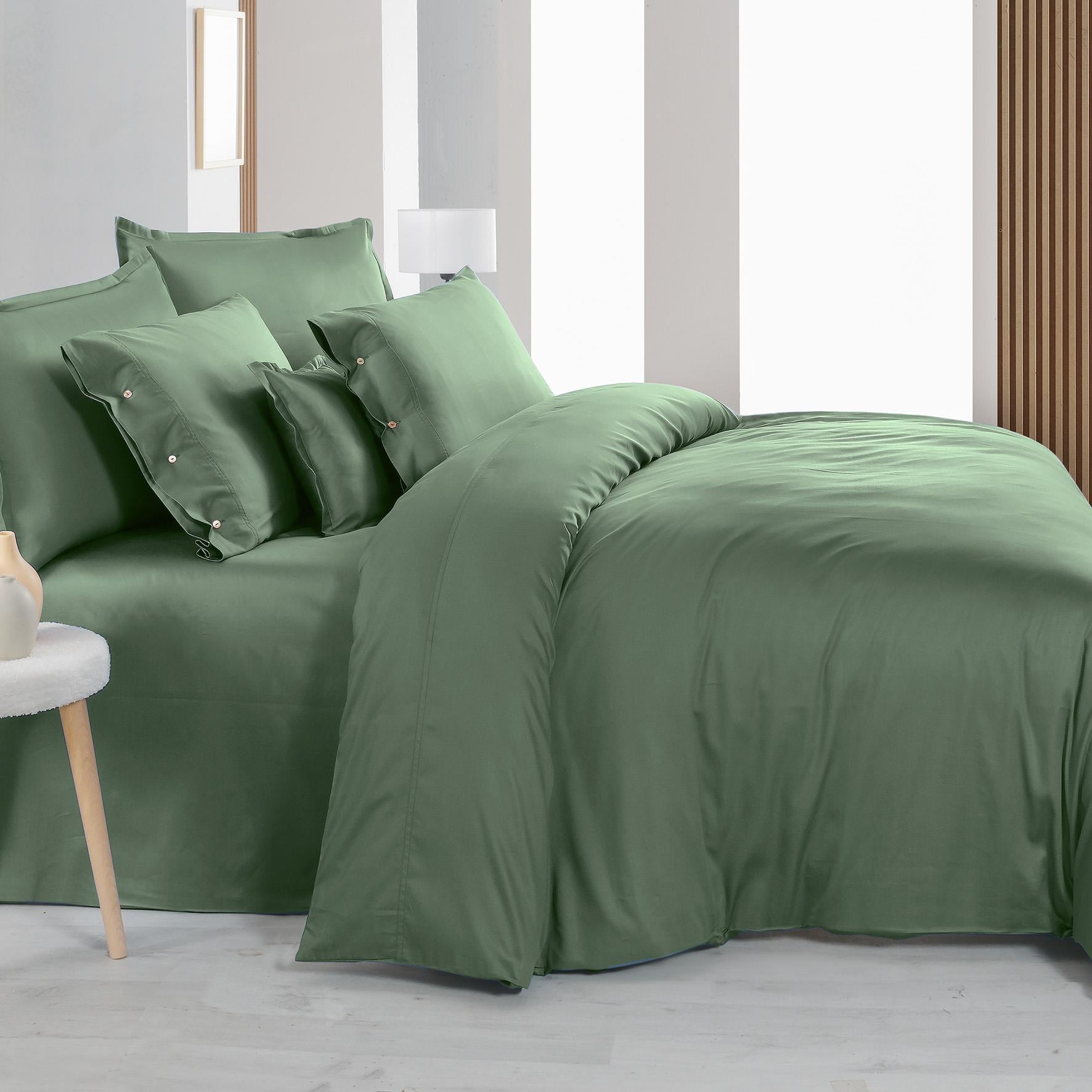 Sarev Monochrome Forest Green %100 Pamuk Saten ''300 TC