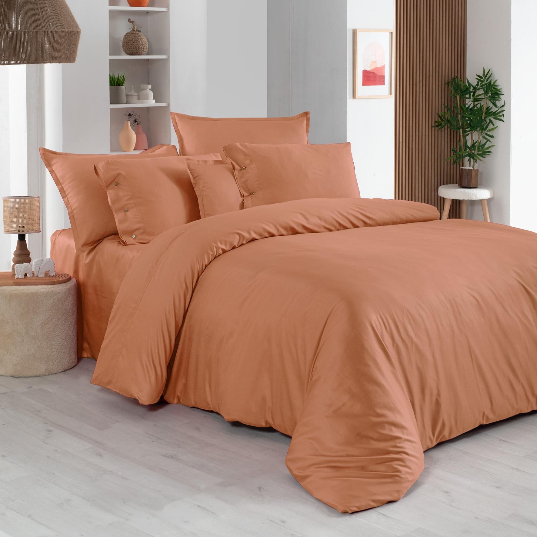 Sarev Monochrome Terracotta %100 Pamuk Saten ''300 TC