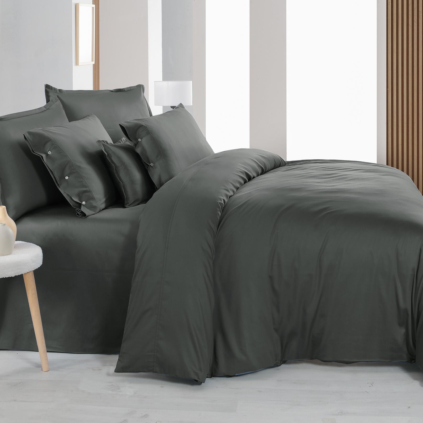 Sarev Monochrome Dark Grey%100 Pamuk Saten ''300 TC