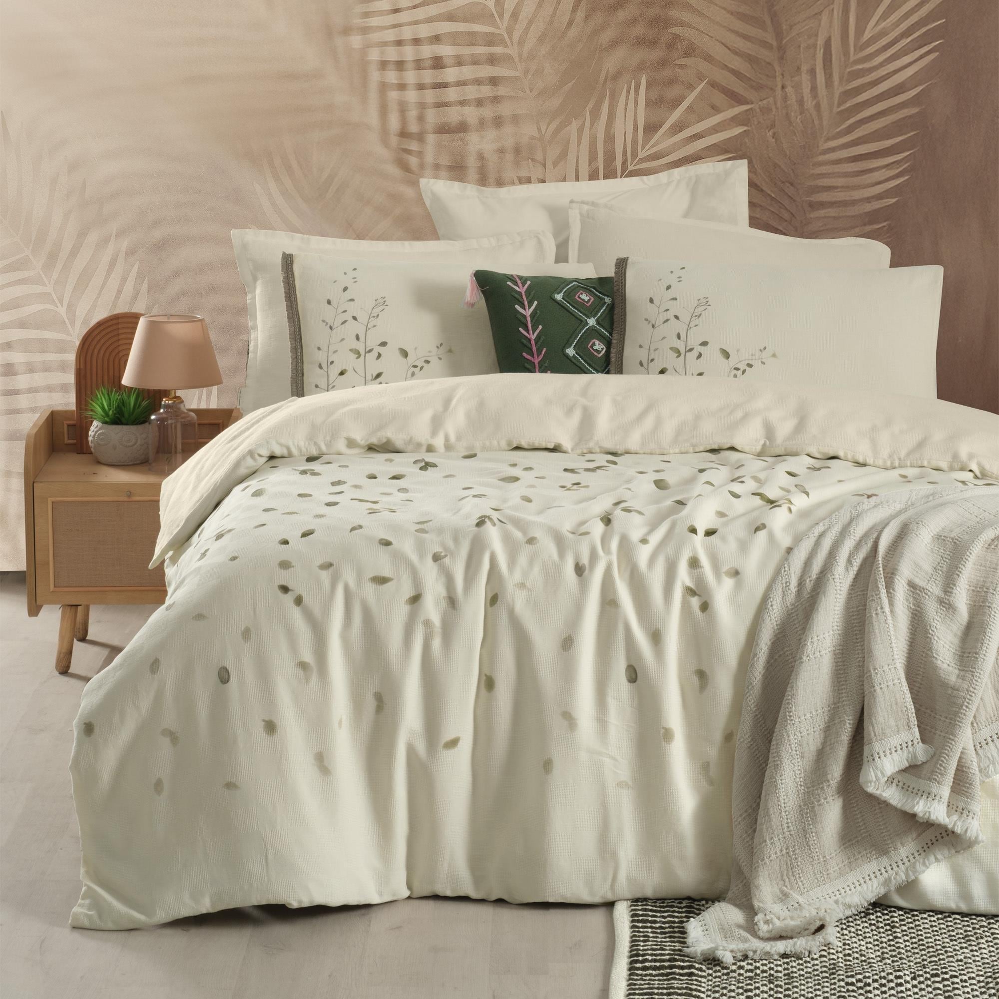 Sarev Mood Comfort Salerno Çift Kişilik Nevresim Takımı Ekru