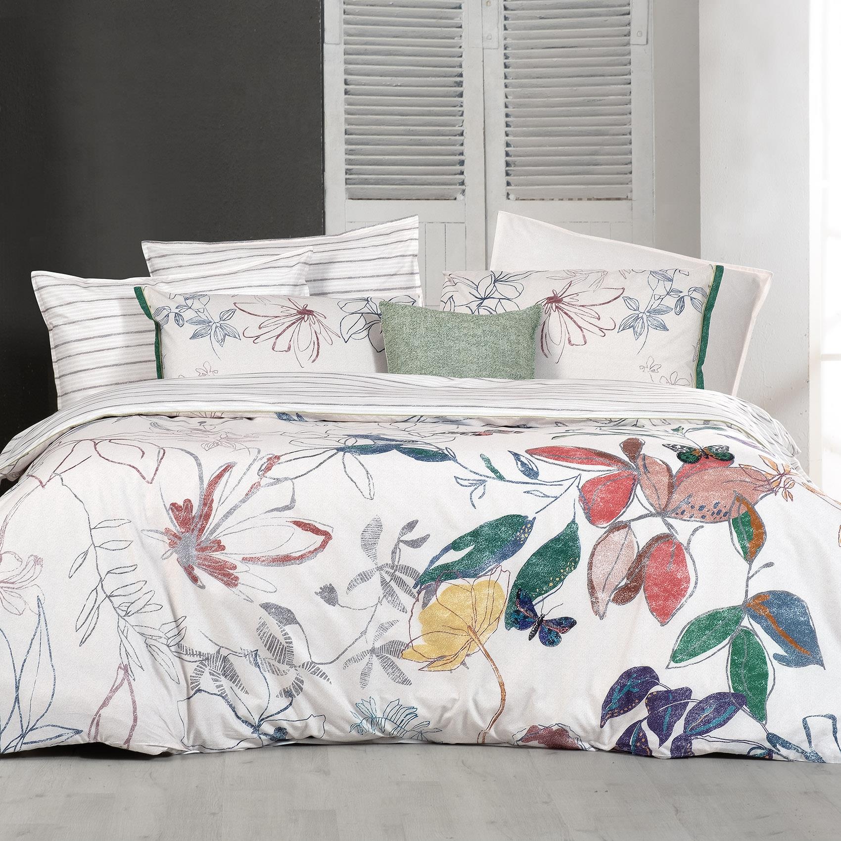 Sarev Adali Bej Çift Kişilik %100 Pamuk Nevresim Takımı