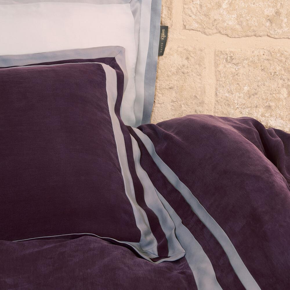 Sarev Kımera Cupro Nevresim Takımı Çift Kişilik , Mürdüm