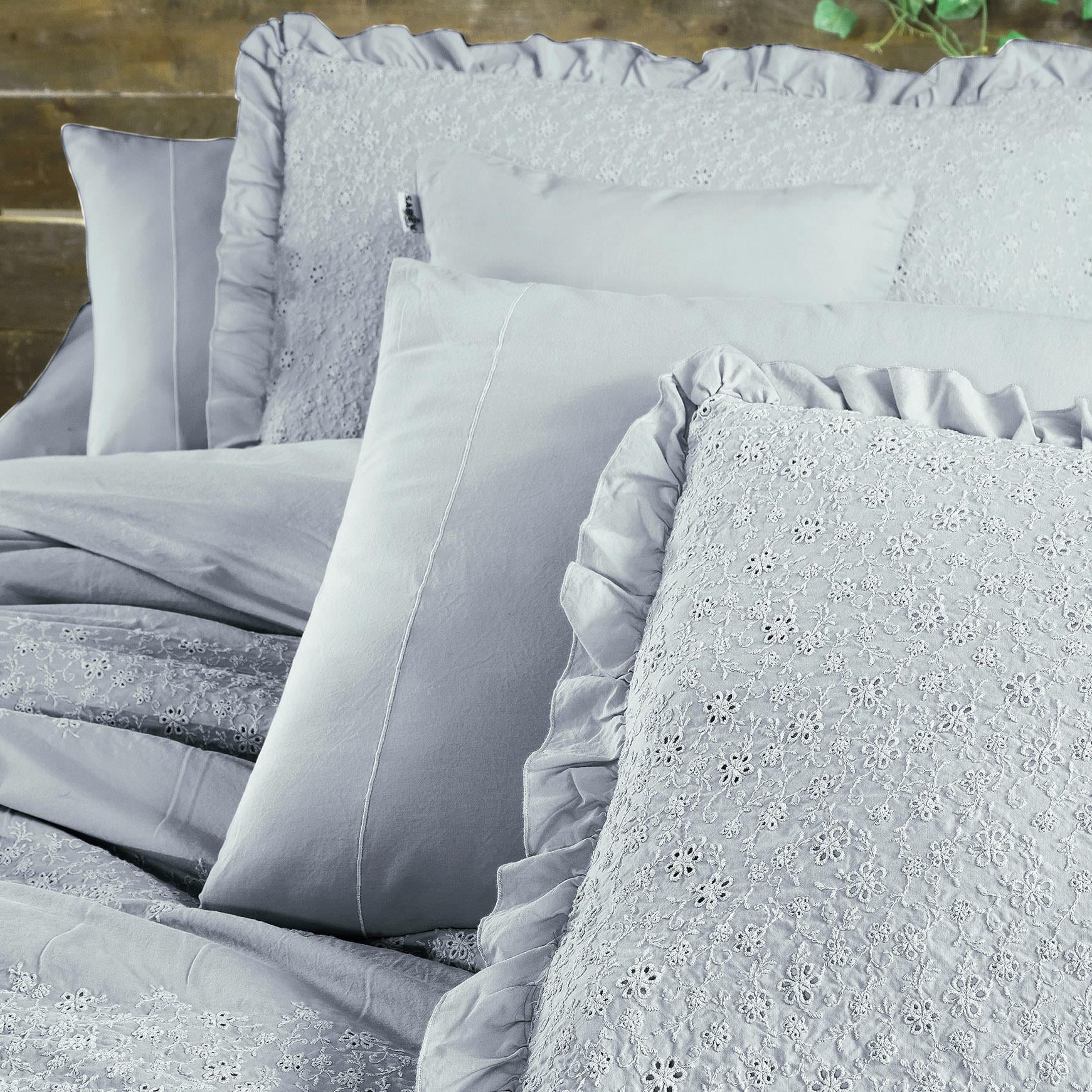 Sarev Girona Mavi Çift Kişilik %100 Pamuk Mood Comfort Nevresim Takımı