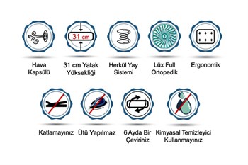 Bonetta Orion Pedli Yatak (Tüm Ölçüler)