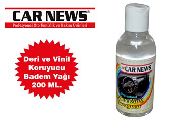 Car News Deri ve Vinil Koruyucu Badem Yağı 200 ML